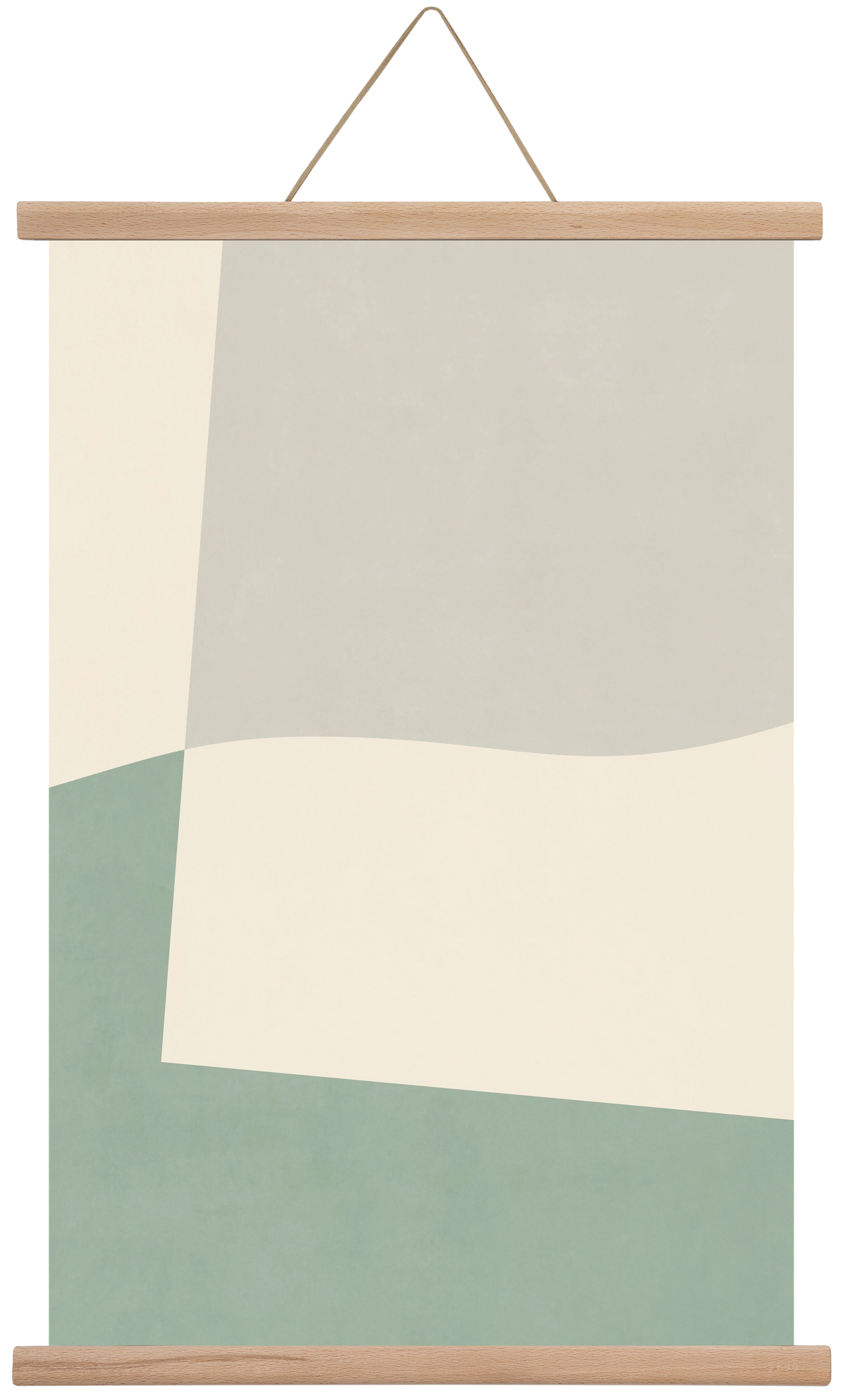 Composition of Geometric Shapes - V02, 40x60 cm (40x60 cm), Tölgy akasztó