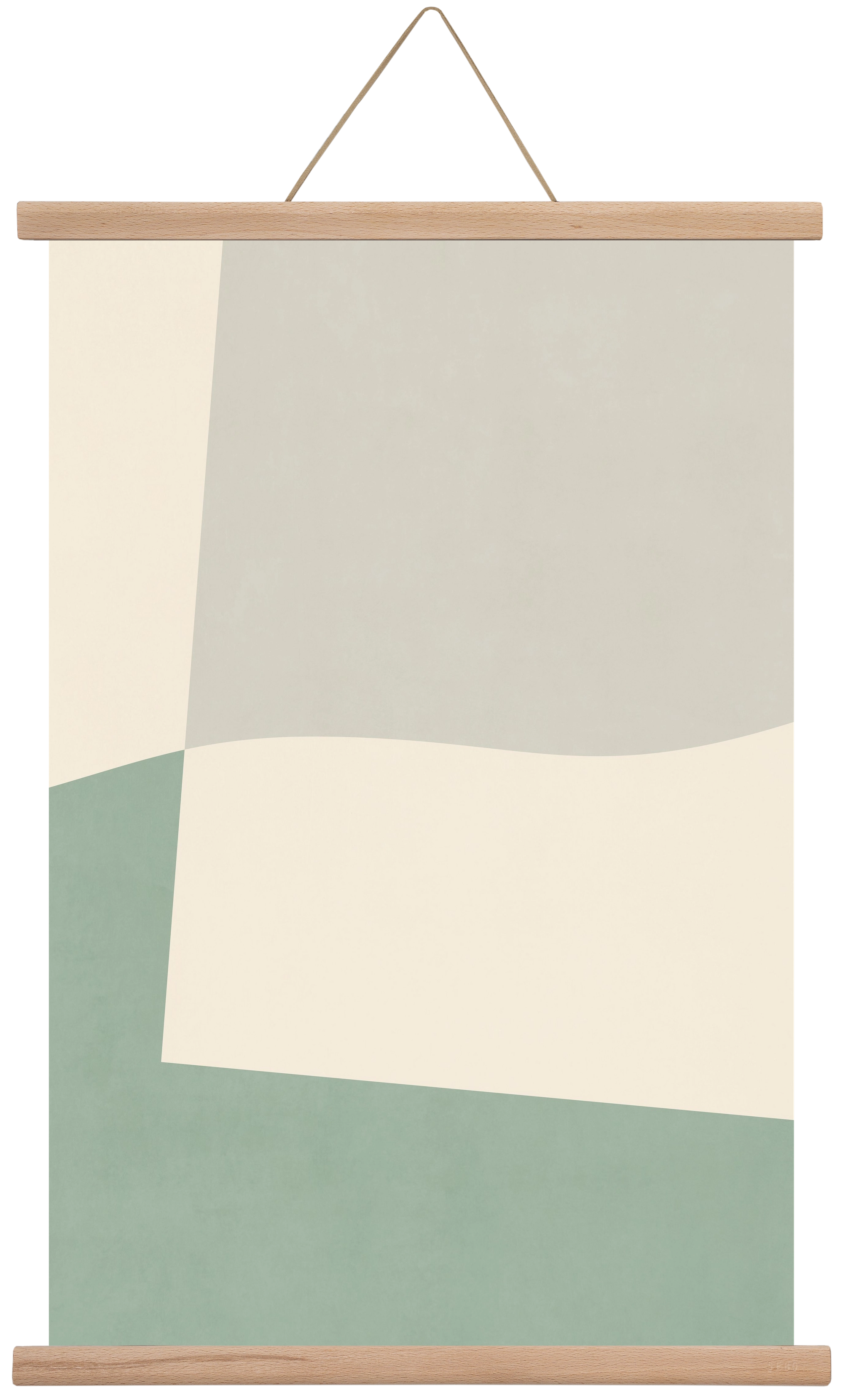 Composition of Geometric Shapes - V02, 40x60 cm (40x60 cm), Tölgy akasztó