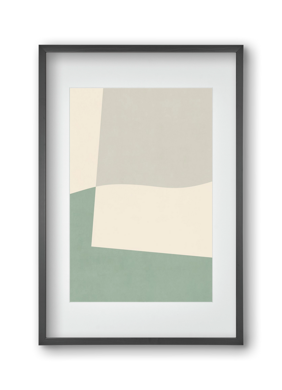 Composition of Geometric Shapes - V02, 30x45 cm (20x30 cm), Fekete keret, paszpartuval