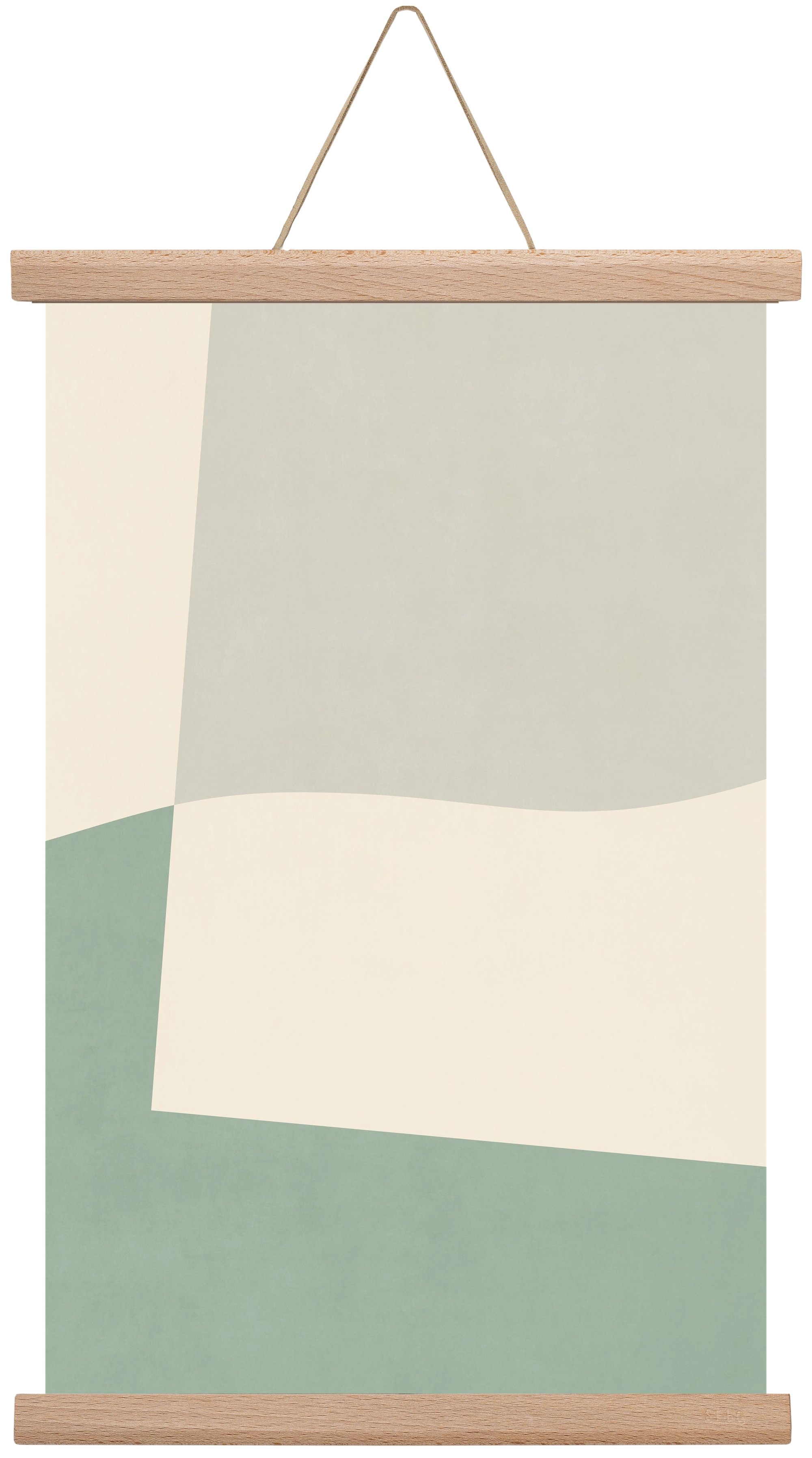 Composition of Geometric Shapes - V02, 30x45 cm (30x45 cm), Tölgy akasztó