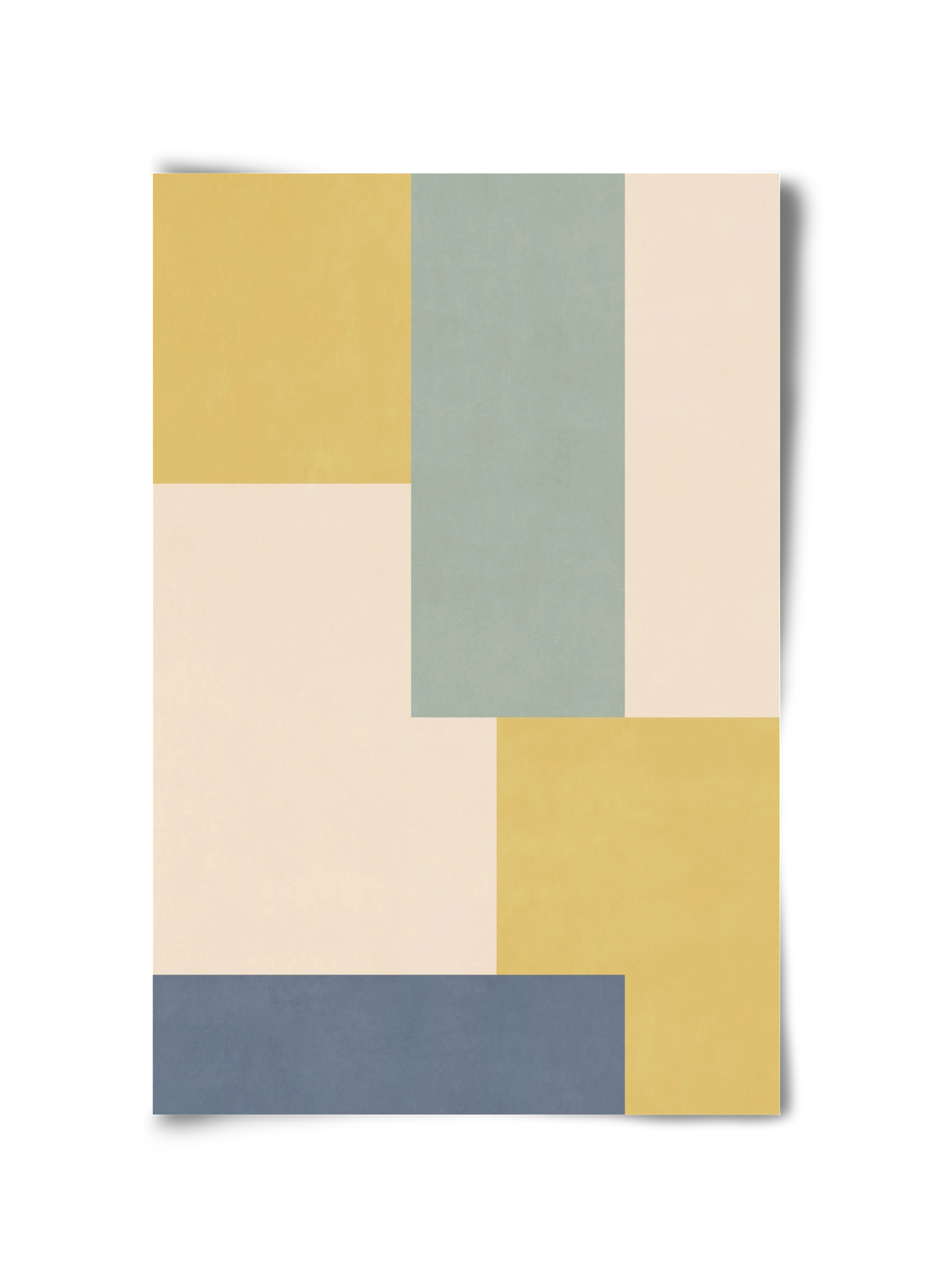 Composition of Geometric Shapes - Yb01, 30x45 cm, Keret nélkül