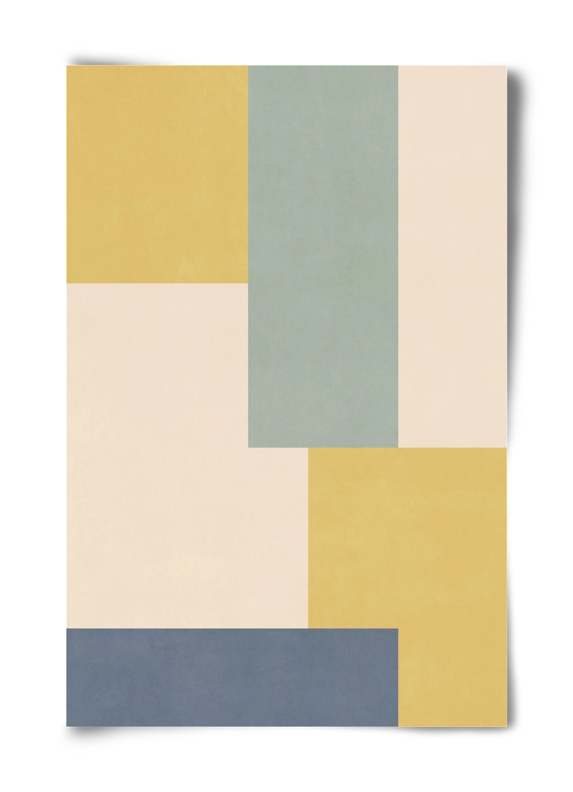 Composition of Geometric Shapes - Yb01, 40x60 cm, Keret nélkül