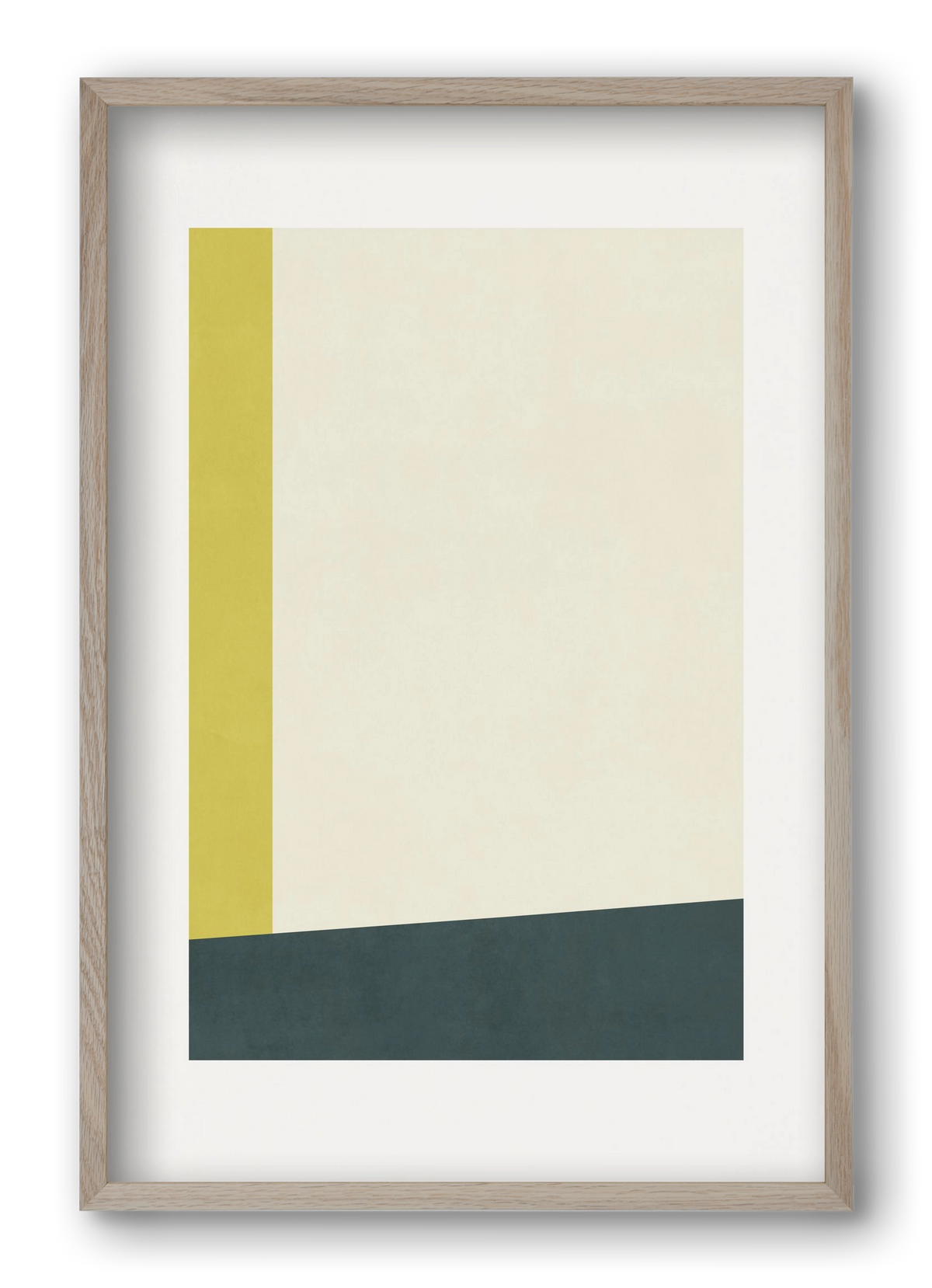 Composition of Geometric Shapes - Gy01, 40x60 cm (40x60 cm), Tölgy keret