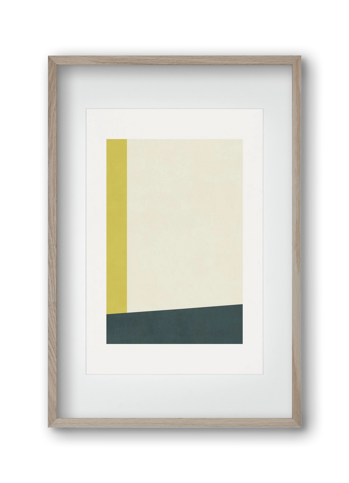 Composition of Geometric Shapes - Gy01, 30x45 cm (20x30 cm), Tölgy keret, paszpartuval