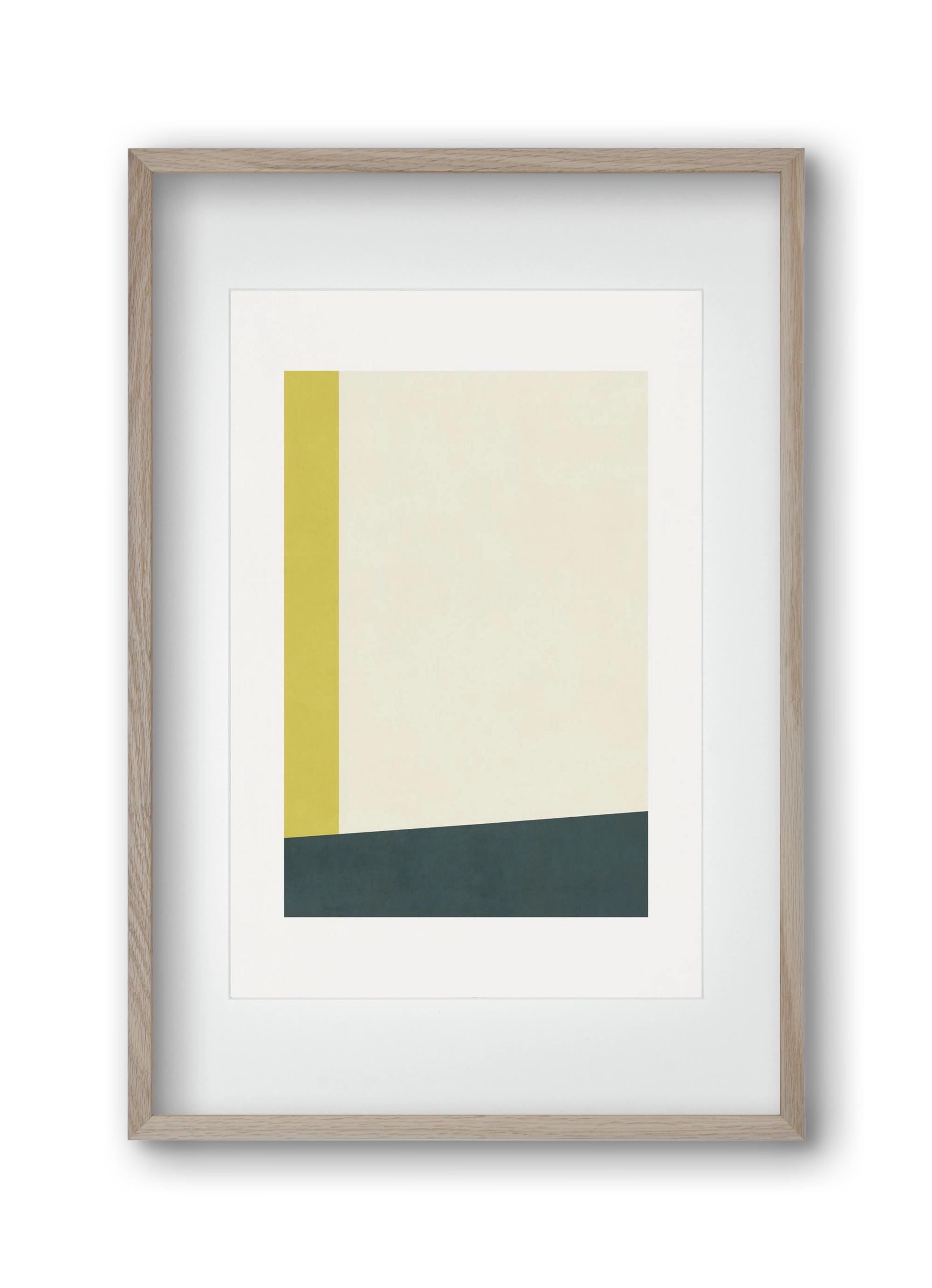 Composition of Geometric Shapes - Gy01, 30x45 cm (20x30 cm), Tölgy keret, paszpartuval