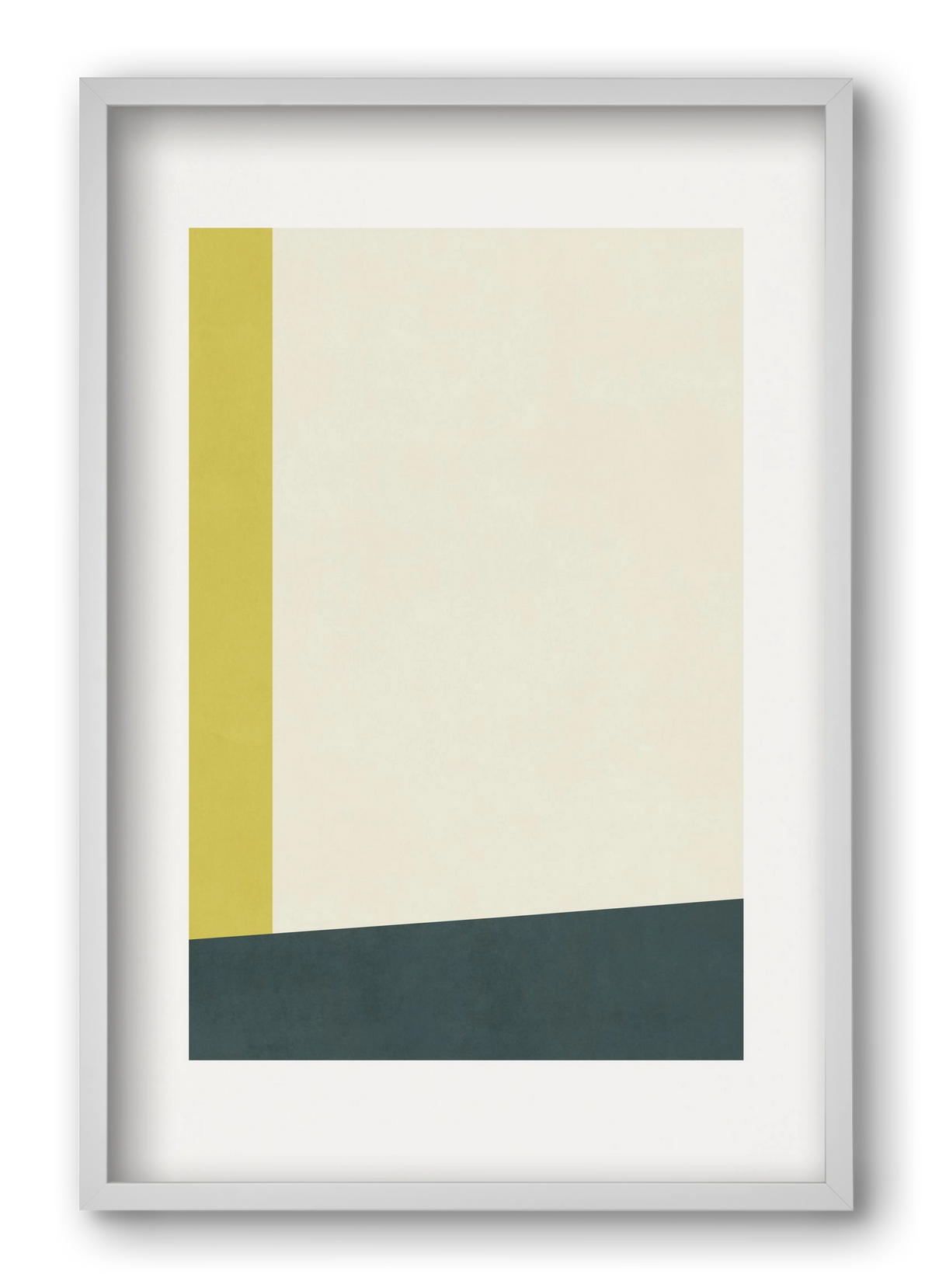 Composition of Geometric Shapes - Gy01, 40x60 cm (40x60 cm), Fehér keret