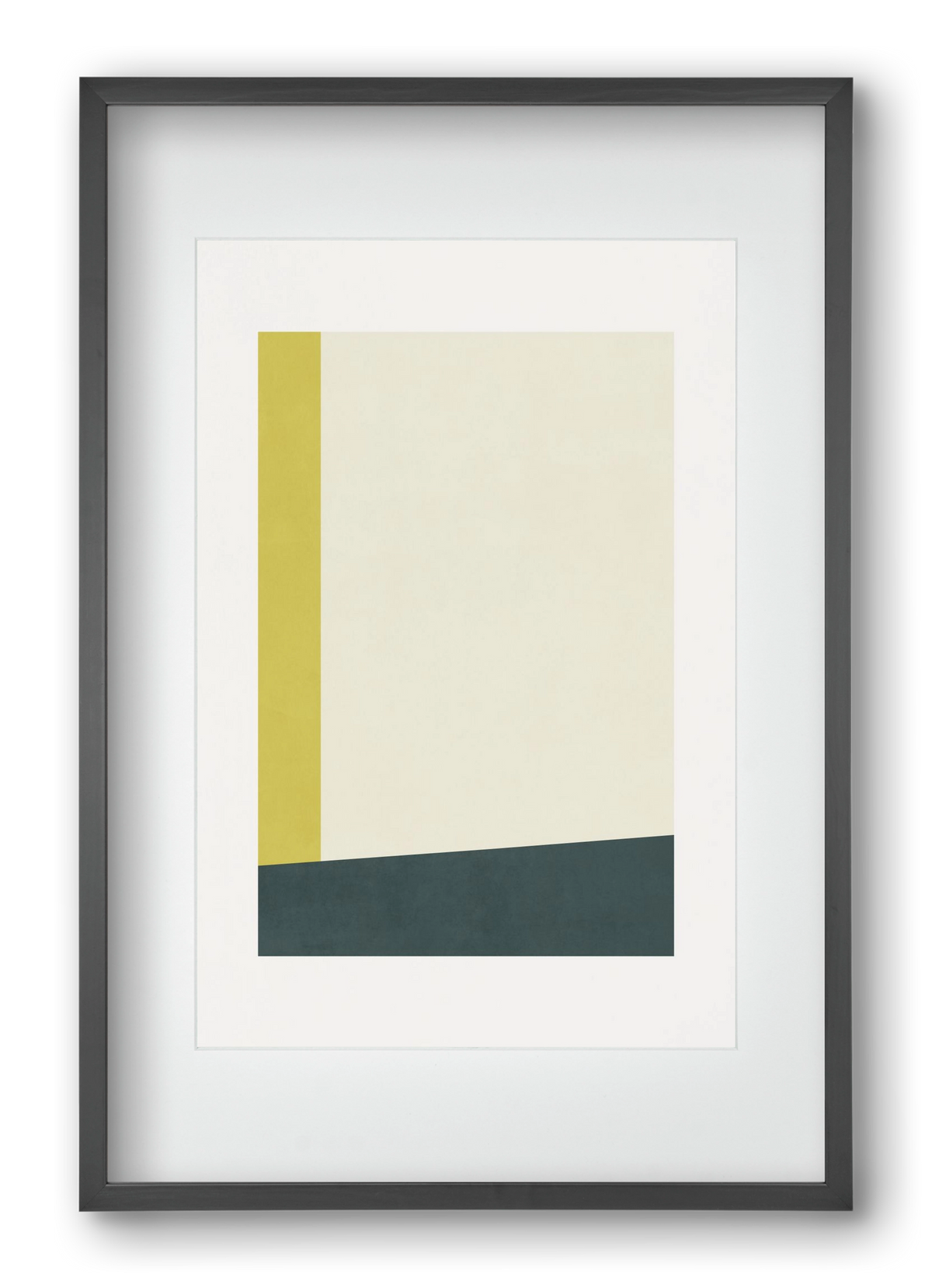 Composition of Geometric Shapes - Gy01, 40x60 cm (30x45 cm), Fekete keret, paszpartuval