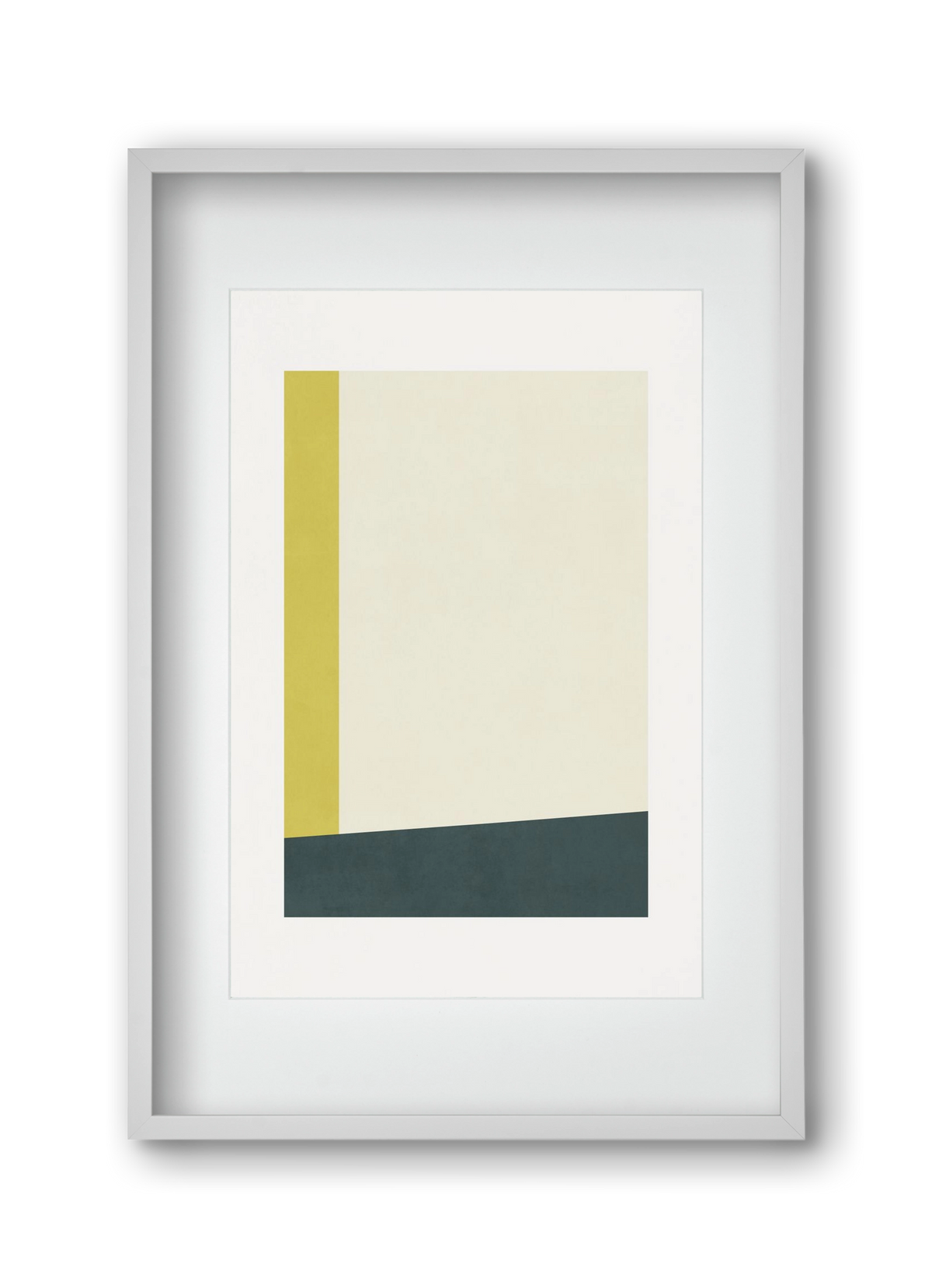 Composition of Geometric Shapes - Gy01, 30x45 cm (20x30 cm), Fehér keret, paszpartuval