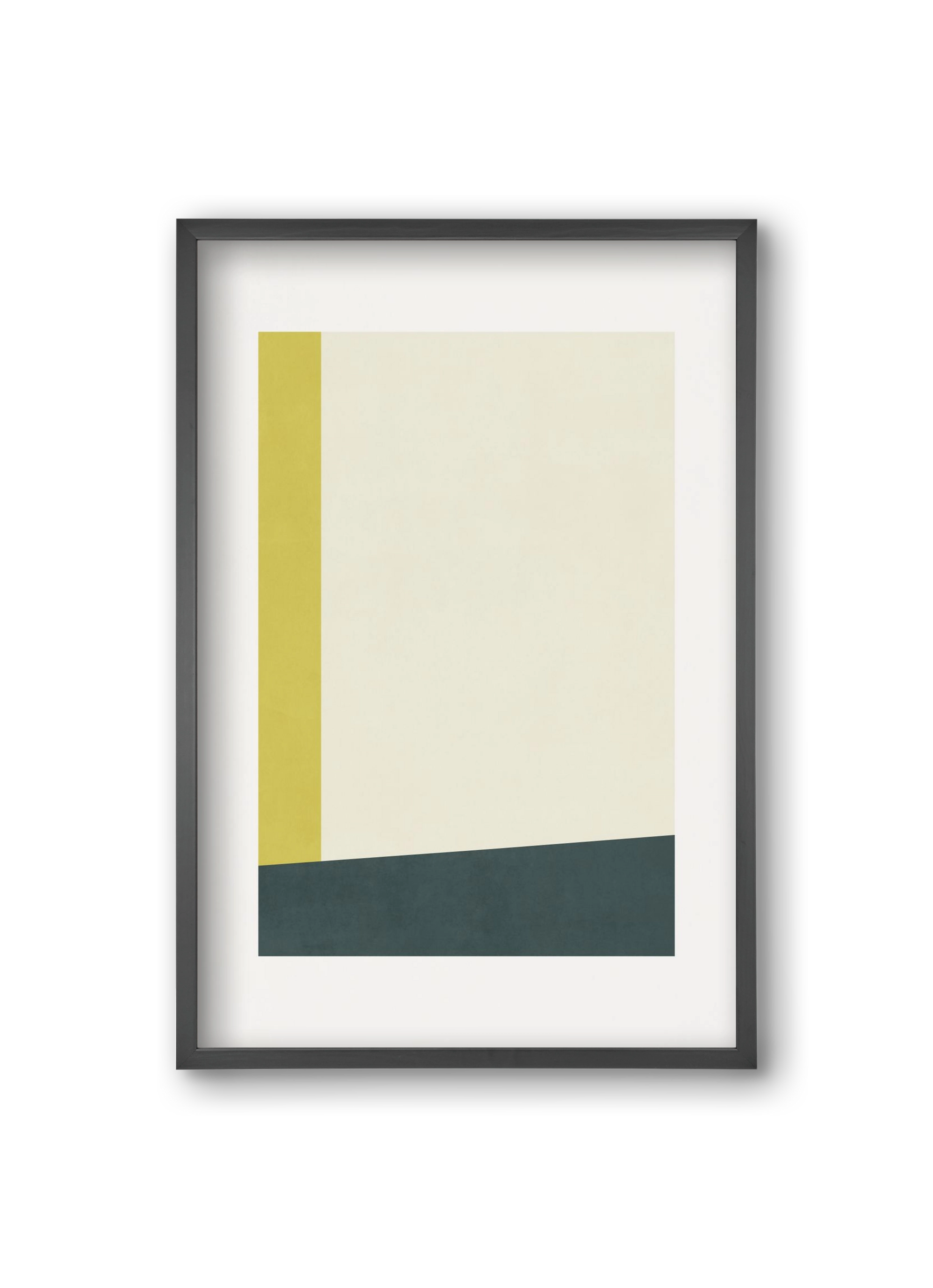 Composition of Geometric Shapes - Gy01, 20x30 cm (20x30 cm), Fekete keret