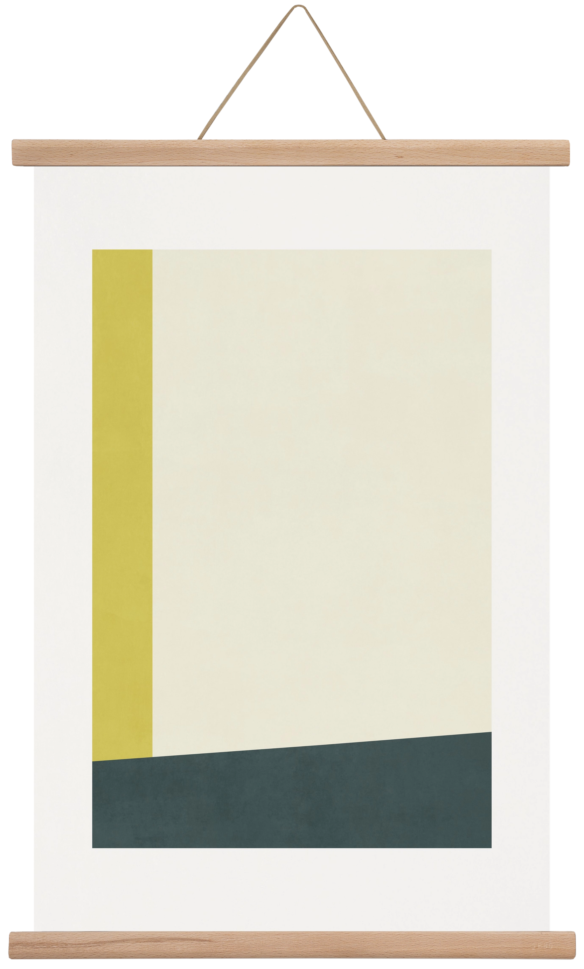 Composition of Geometric Shapes - Gy01, 40x60 cm (40x60 cm), Tölgy akasztó