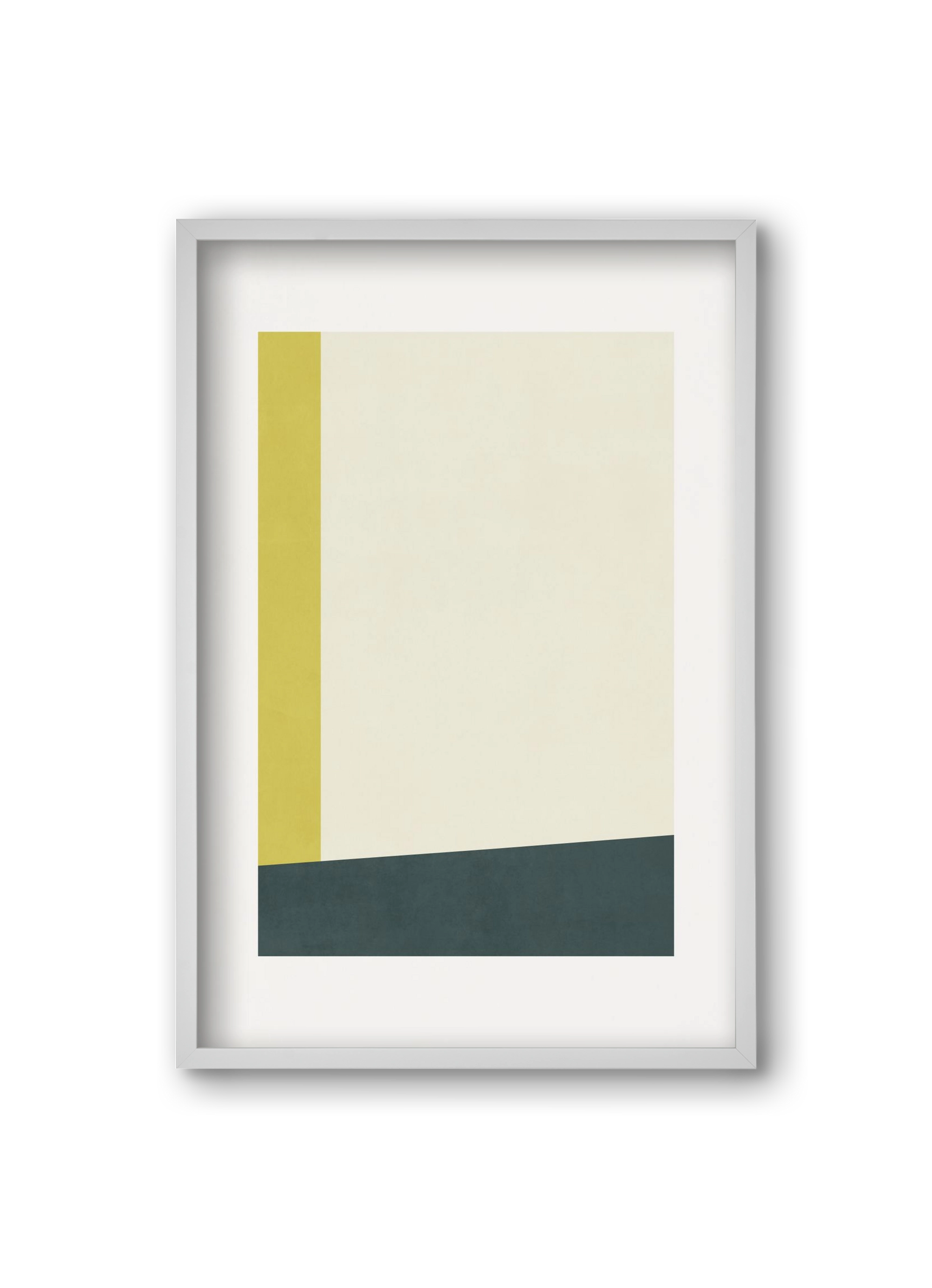 Composition of Geometric Shapes - Gy01, 20x30 cm (20x30 cm), Fehér keret