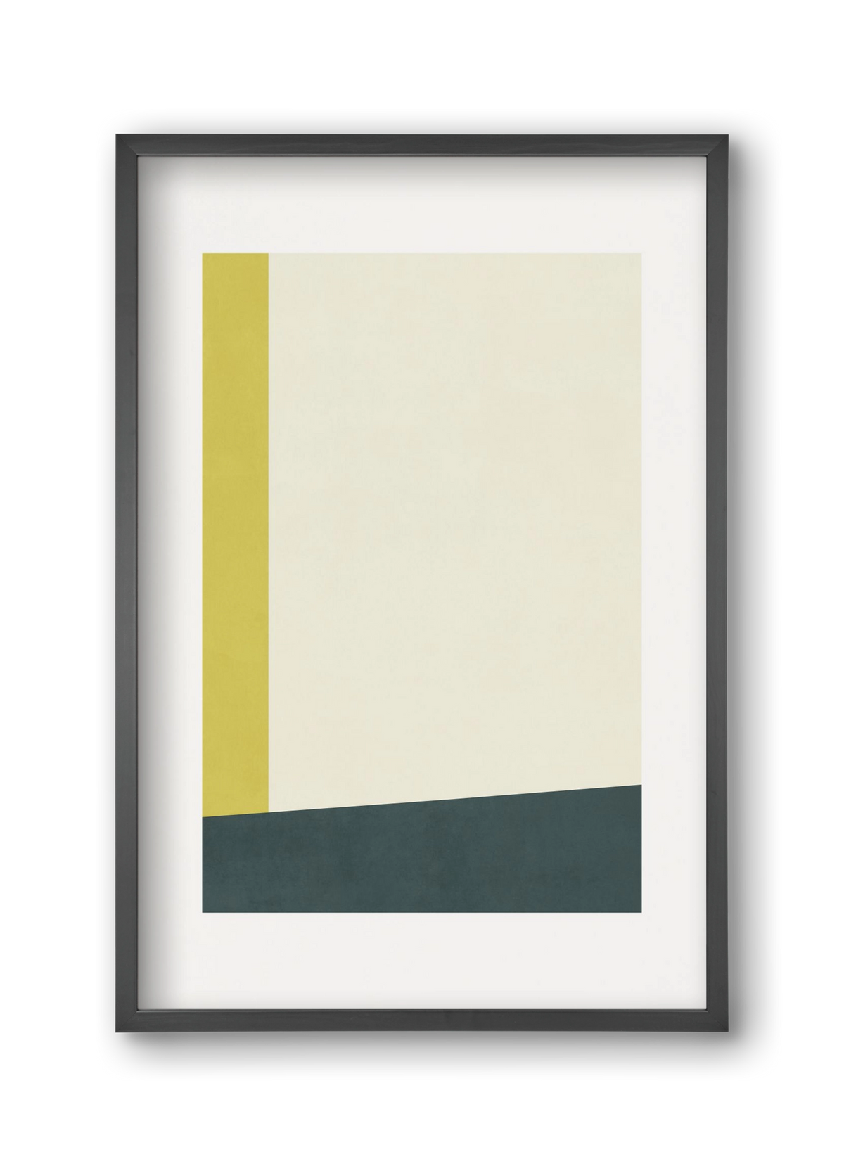 Composition of Geometric Shapes - Gy01, 30x45 cm (30x45 cm), Fekete keret