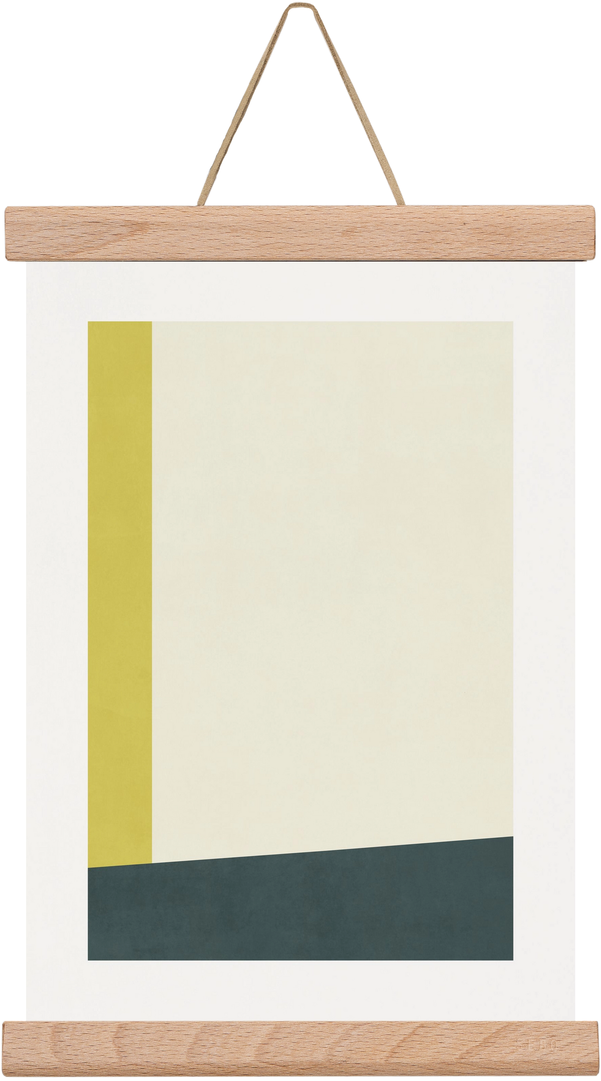 Composition of Geometric Shapes - Gy01, 20x30 cm (20x30 cm), Tölgy akasztó