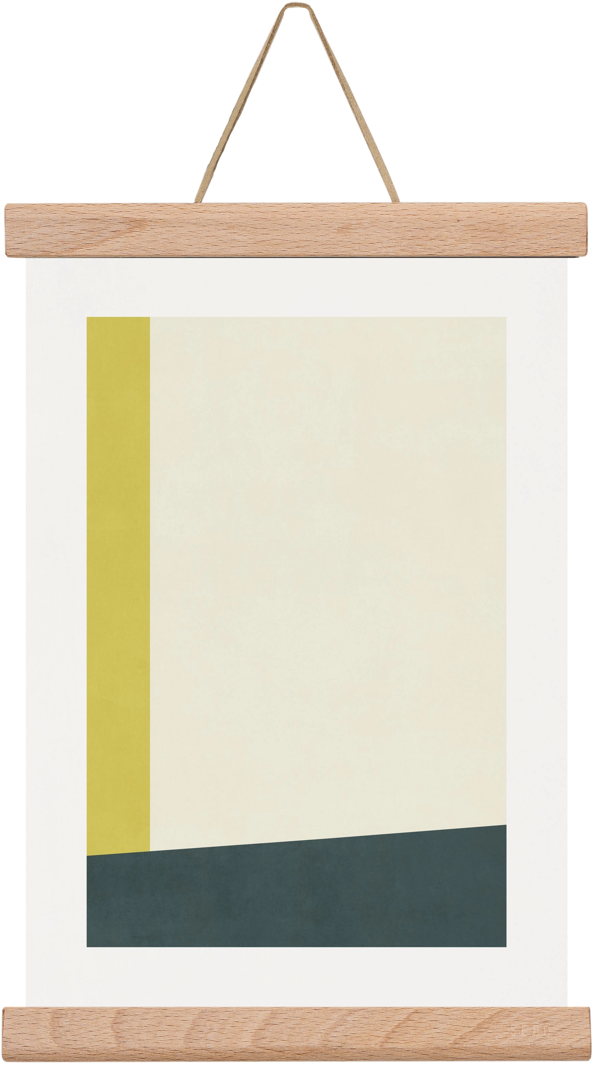 Composition of Geometric Shapes - Gy01, 20x30 cm (20x30 cm), Tölgy akasztó