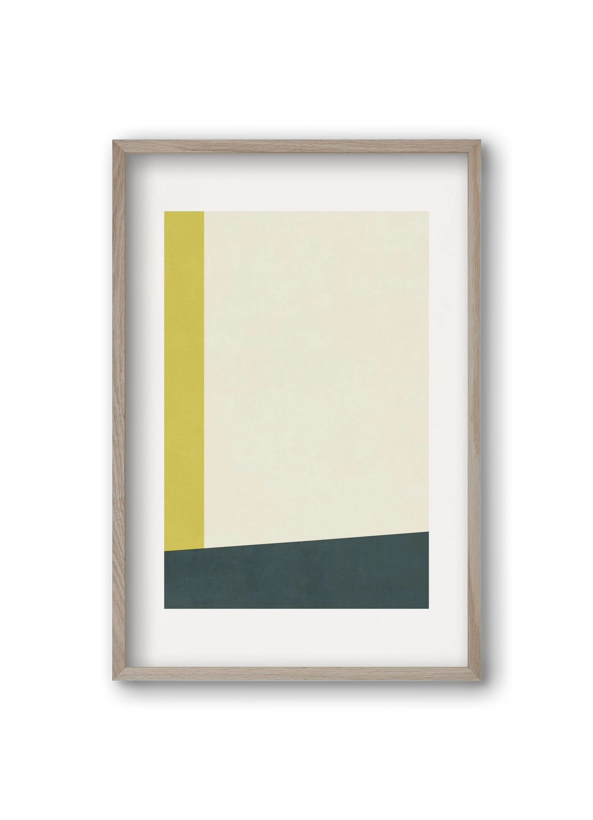 Composition of Geometric Shapes - Gy01, 20x30 cm (20x30 cm), Tölgy keret