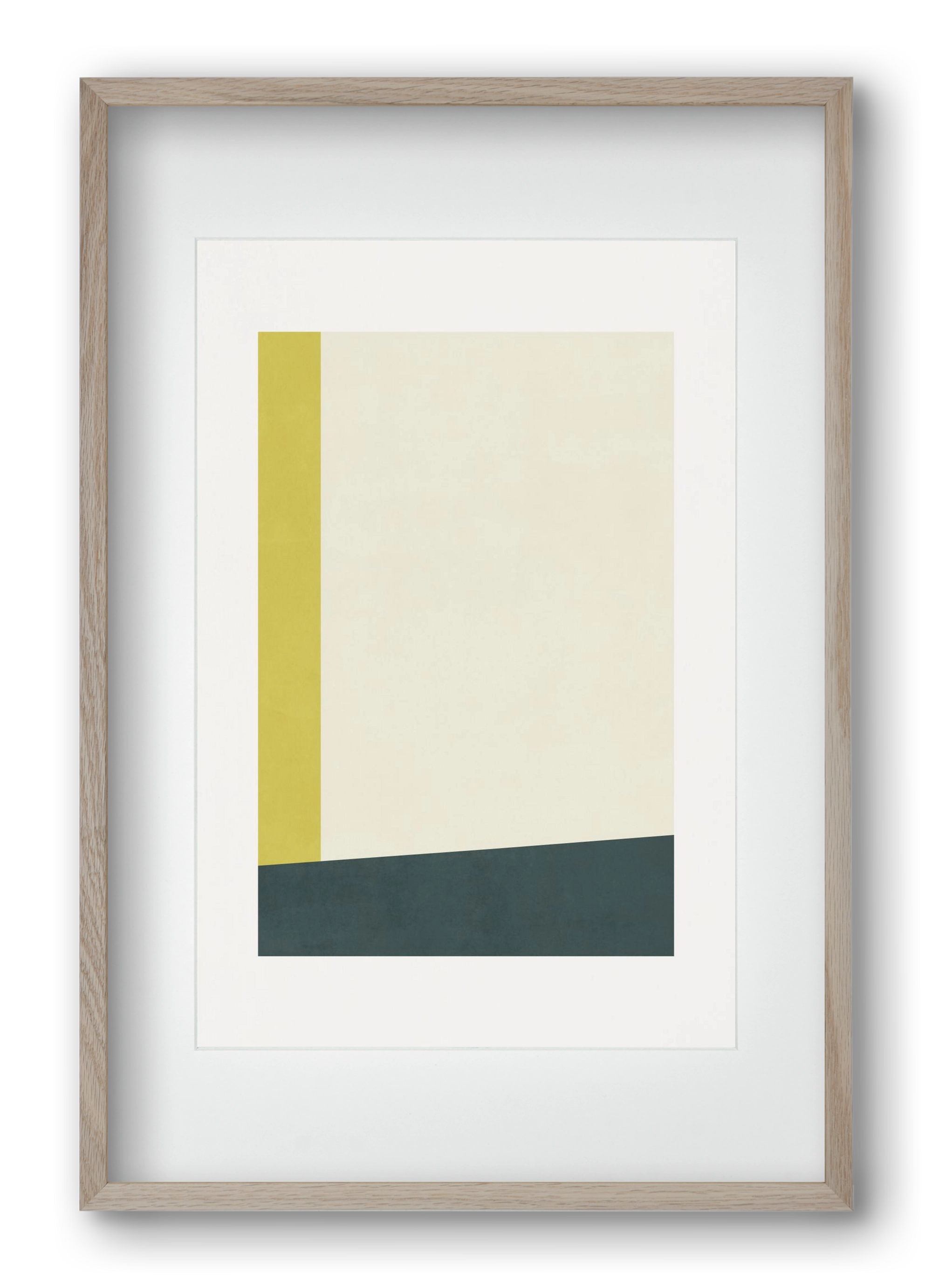 Composition of Geometric Shapes - Gy01, 40x60 cm (30x45 cm), Tölgy keret, paszpartuval