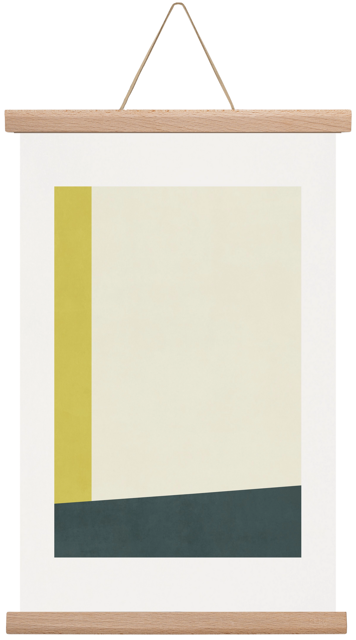 Composition of Geometric Shapes - Gy01, 30x45 cm (30x45 cm), Tölgy akasztó