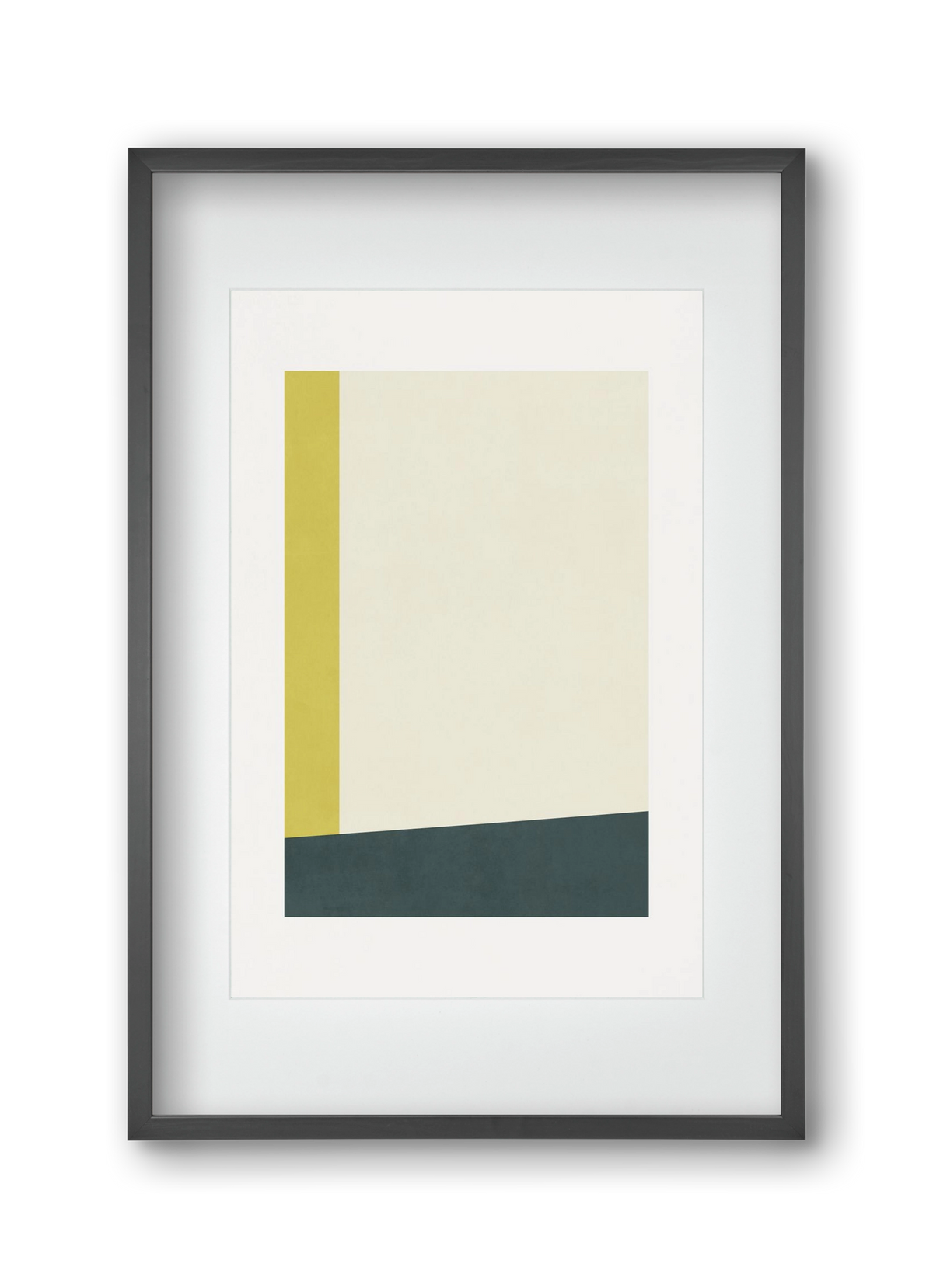 Composition of Geometric Shapes - Gy01, 30x45 cm (20x30 cm), Fekete keret, paszpartuval