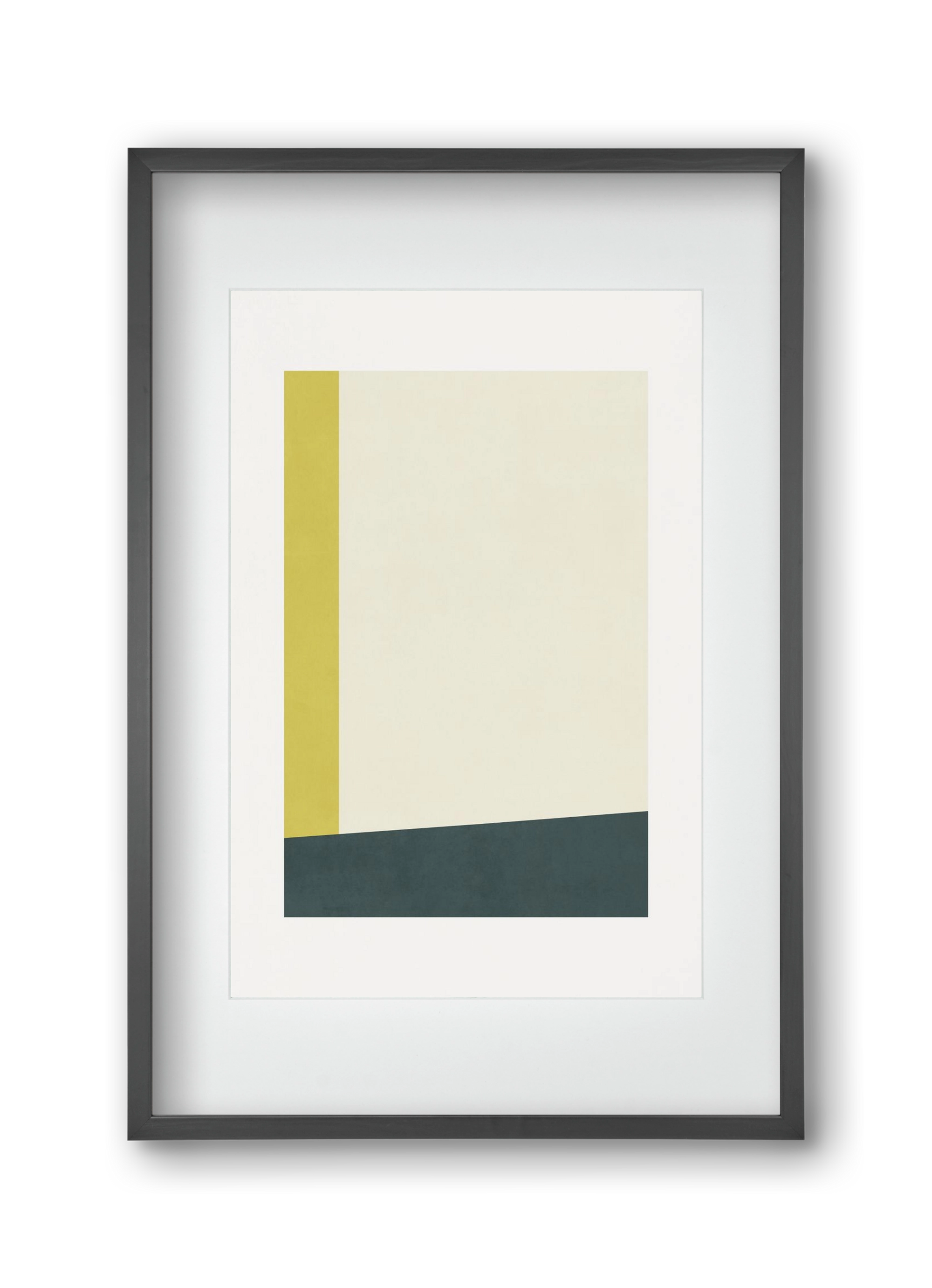 Composition of Geometric Shapes - Gy01, 30x45 cm (20x30 cm), Fekete keret, paszpartuval