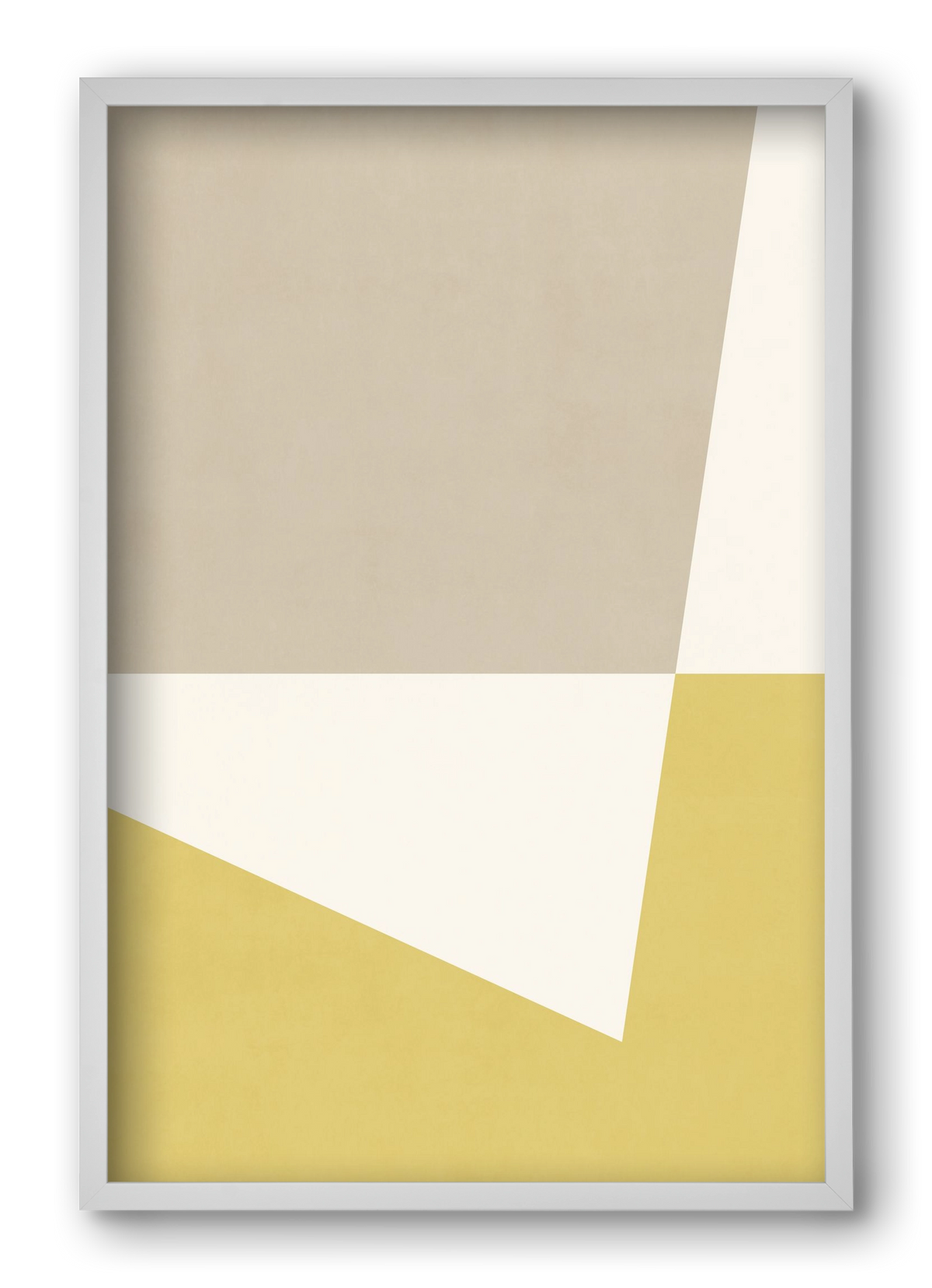 Composition of Geometric Shapes - Yc01, 40x60 cm (40x60 cm), Fehér keret