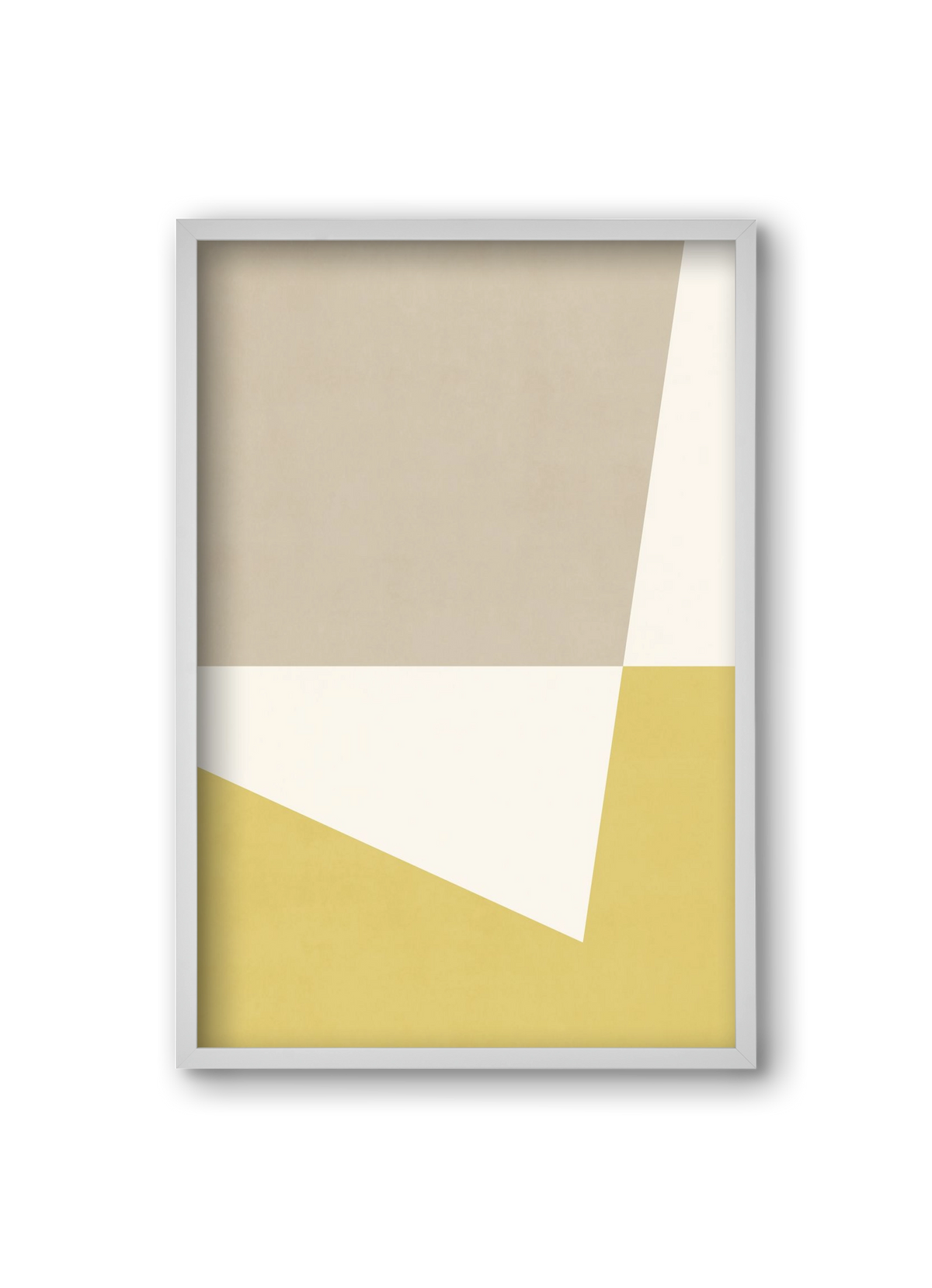 Composition of Geometric Shapes - Yc01, 20x30 cm (20x30 cm), Fehér keret