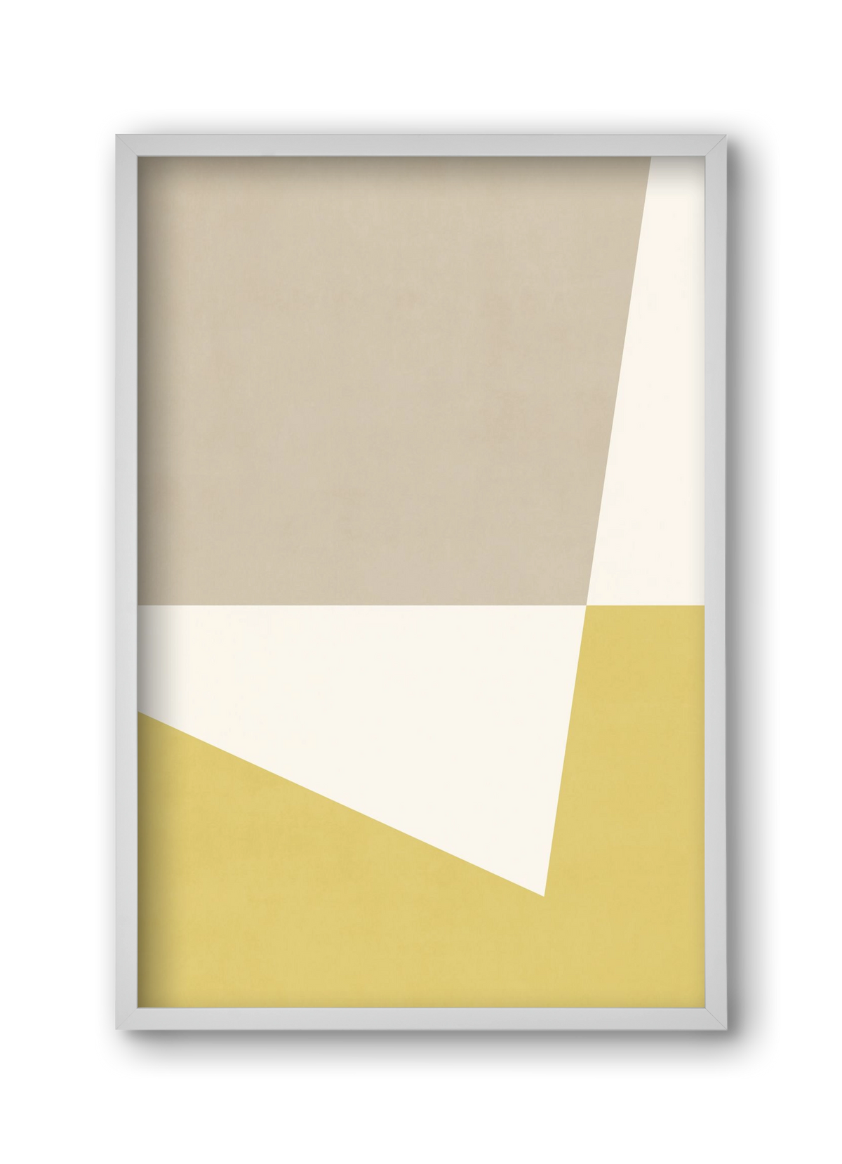 Composition of Geometric Shapes - Yc01, 30x45 cm (30x45 cm), Fehér keret