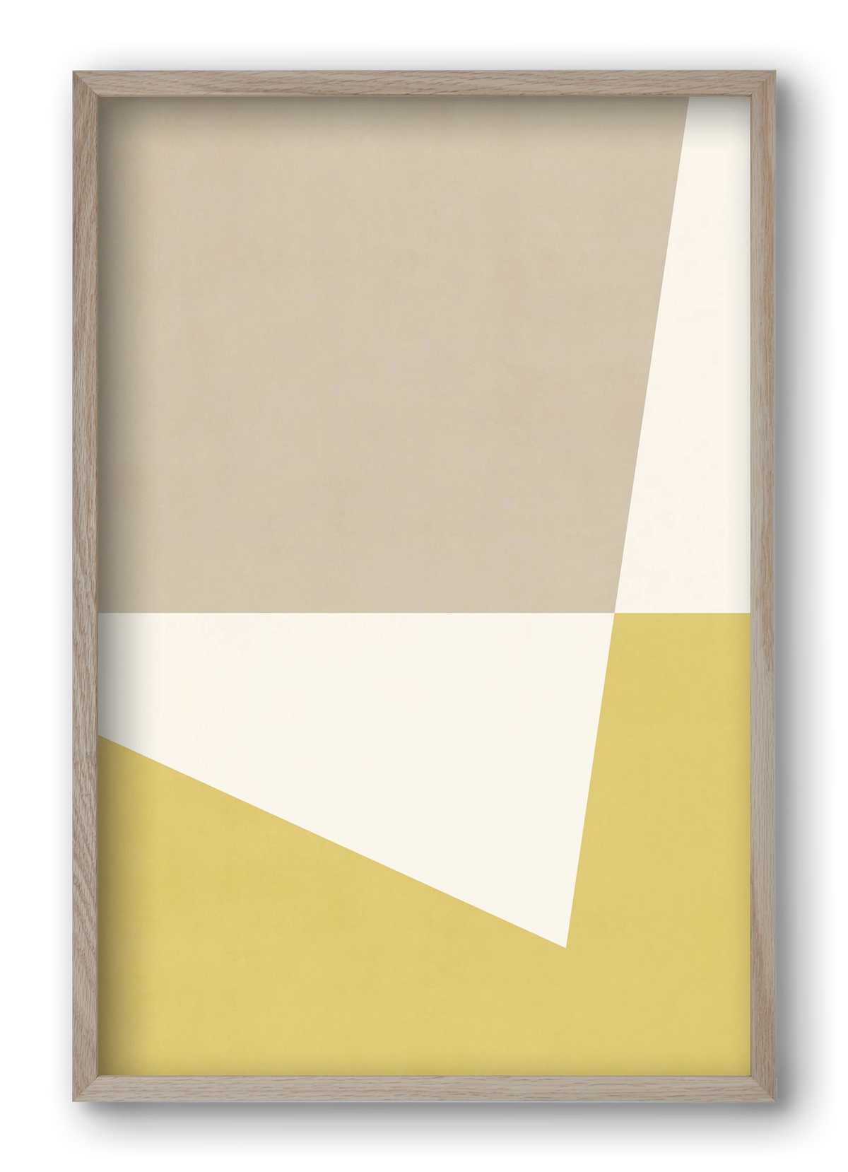 Composition of Geometric Shapes - Yc01, 40x60 cm (40x60 cm), Tölgy keret