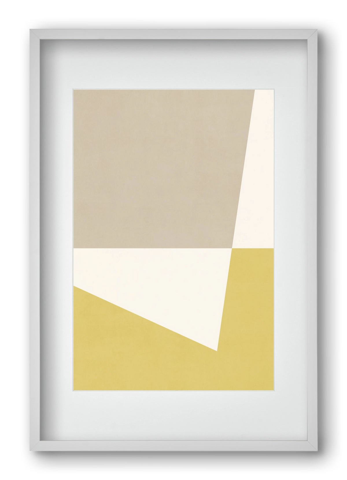 Composition of Geometric Shapes - Yc01, 40x60 cm (30x45 cm), Fehér keret, paszpartuval