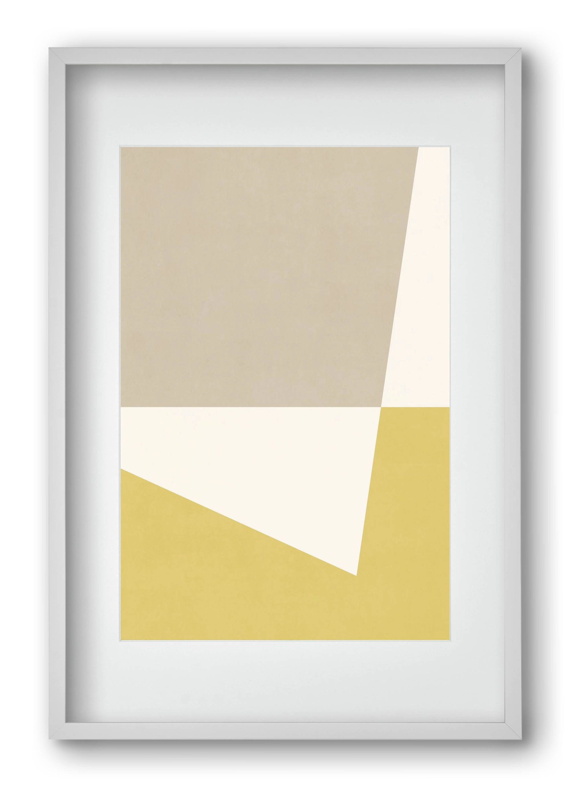 Composition of Geometric Shapes - Yc01, 40x60 cm (30x45 cm), Fehér keret, paszpartuval