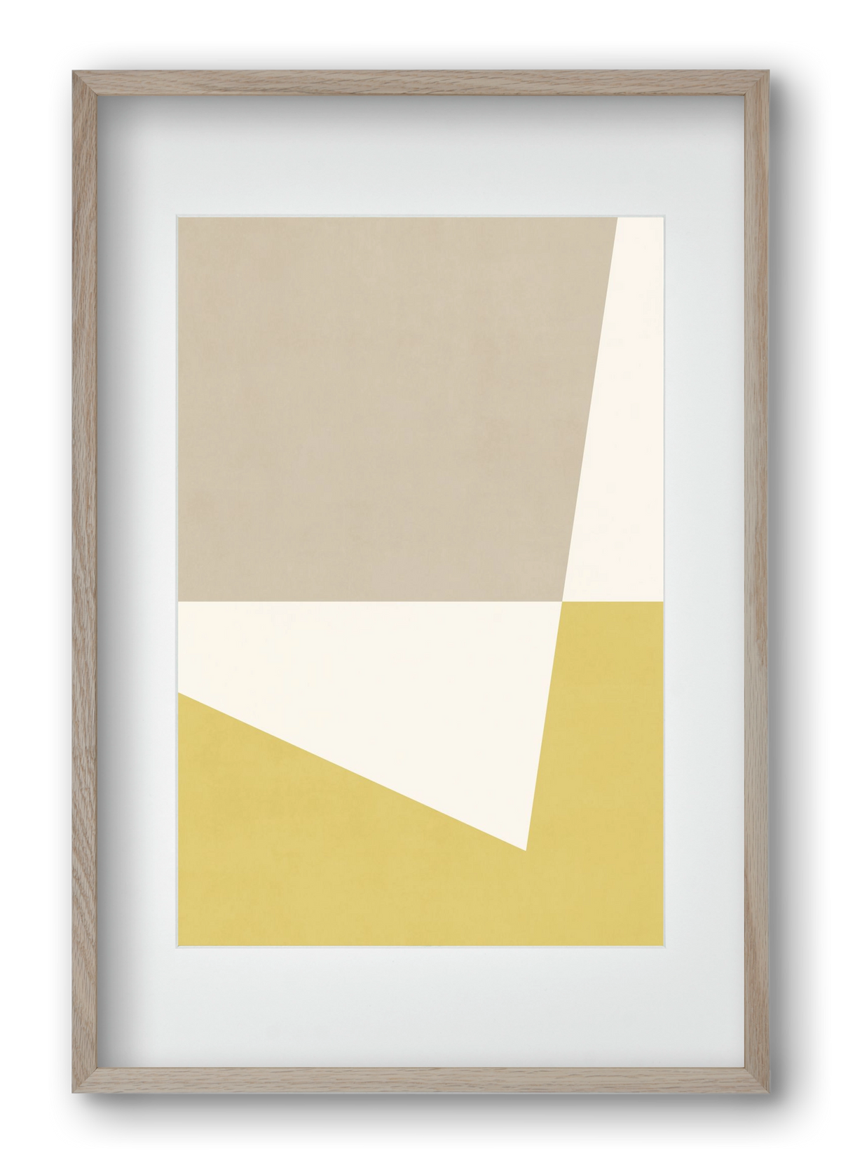 Composition of Geometric Shapes - Yc01, 40x60 cm (30x45 cm), Tölgy keret, paszpartuval