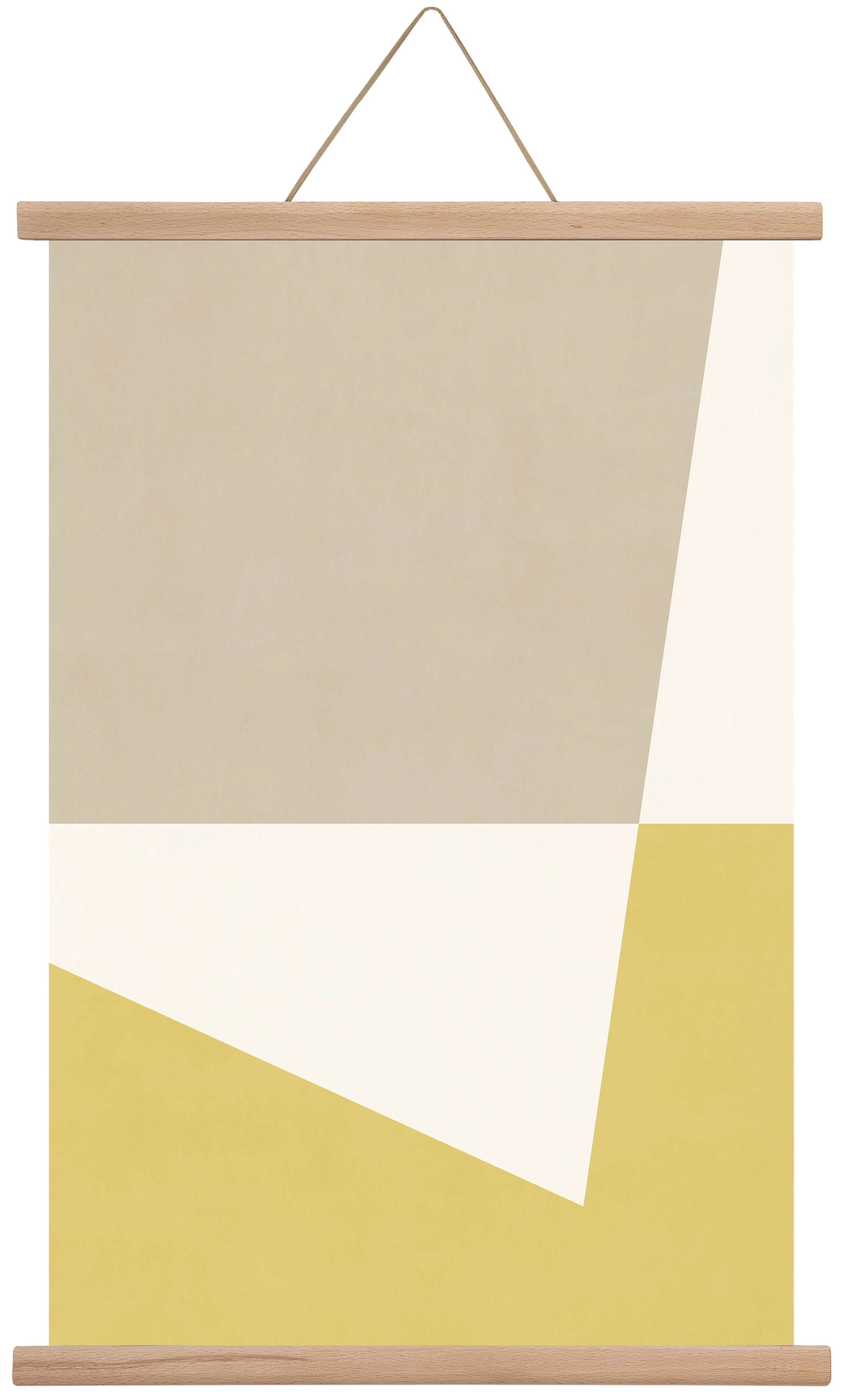 Composition of Geometric Shapes - Yc01, 40x60 cm (40x60 cm), Tölgy akasztó