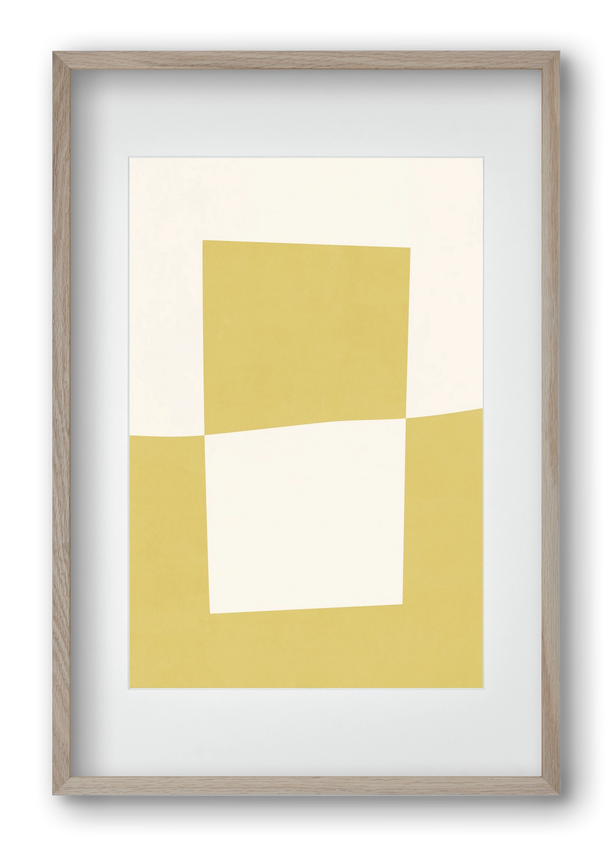 Composition of Geometric Shapes - Yc02, 40x60 cm (30x45 cm), Tölgy keret, paszpartuval