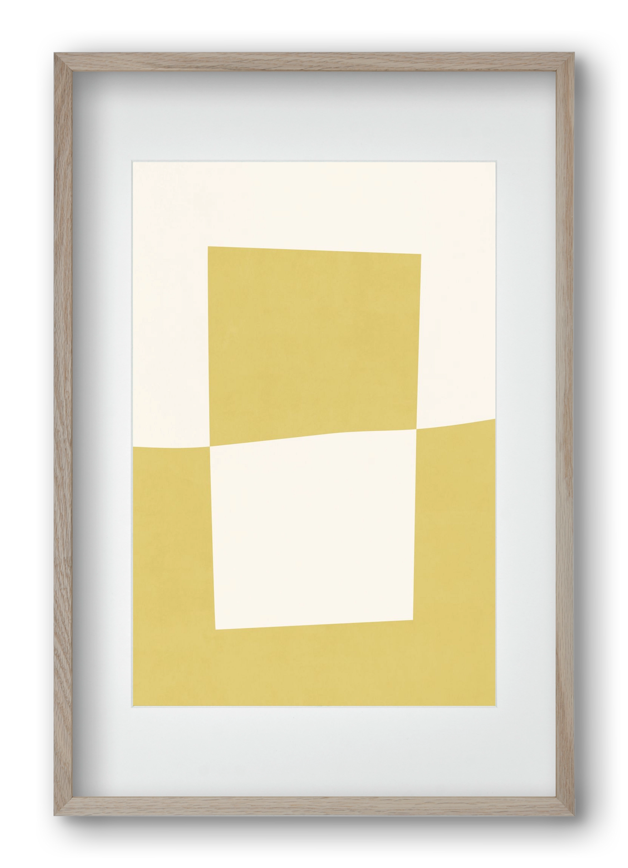 Composition of Geometric Shapes - Yc02, 40x60 cm (30x45 cm), Tölgy keret, paszpartuval