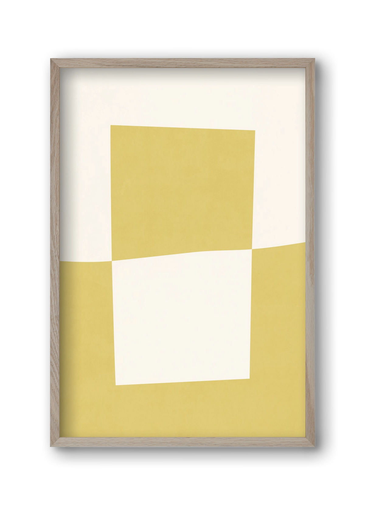 Composition of Geometric Shapes - Yc02, 30x45 cm (30x45 cm), Tölgy keret