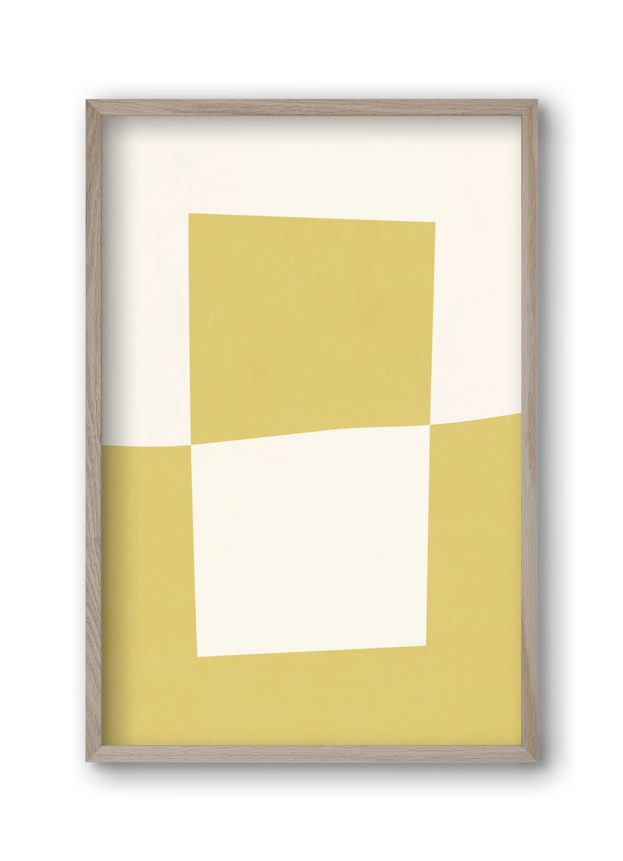 Composition of Geometric Shapes - Yc02, 30x45 cm (30x45 cm), Tölgy keret