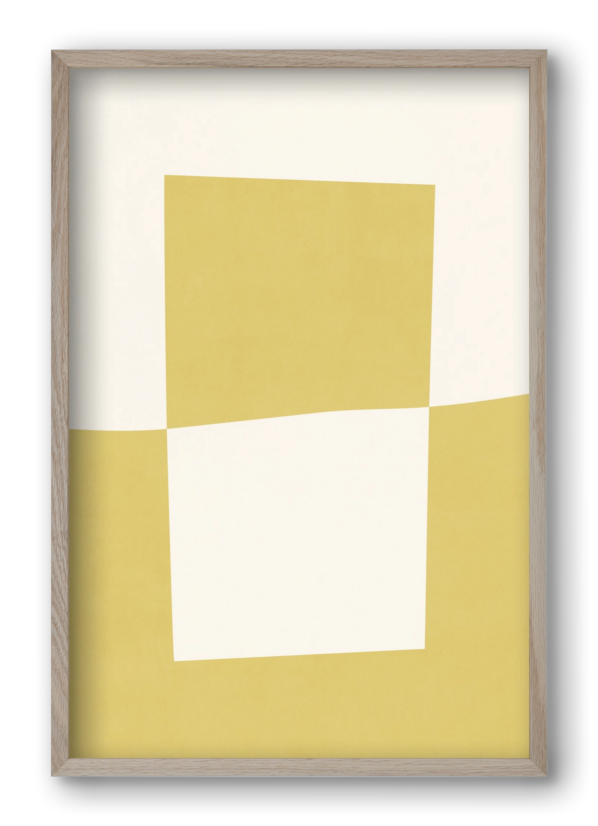 Composition of Geometric Shapes - Yc02, 40x60 cm (40x60 cm), Tölgy keret