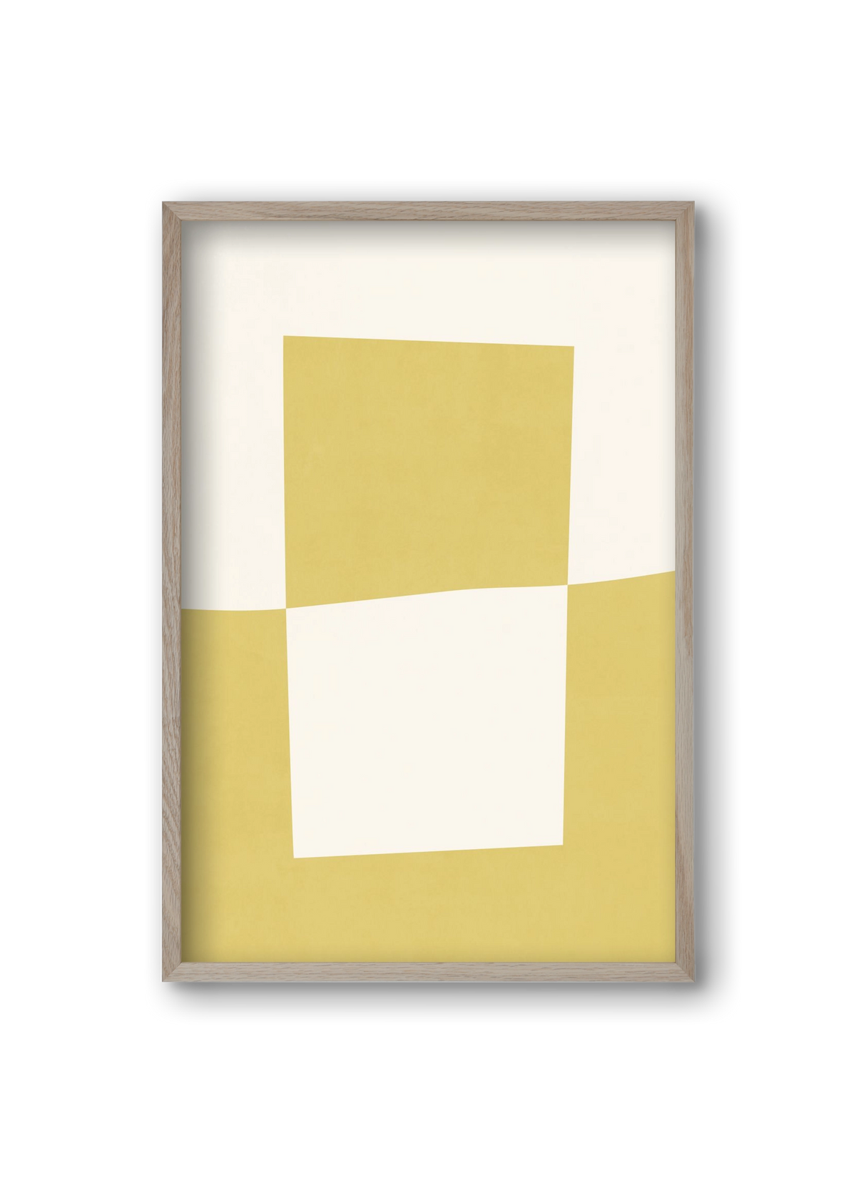 Composition of Geometric Shapes - Yc02, 20x30 cm (20x30 cm), Tölgy keret