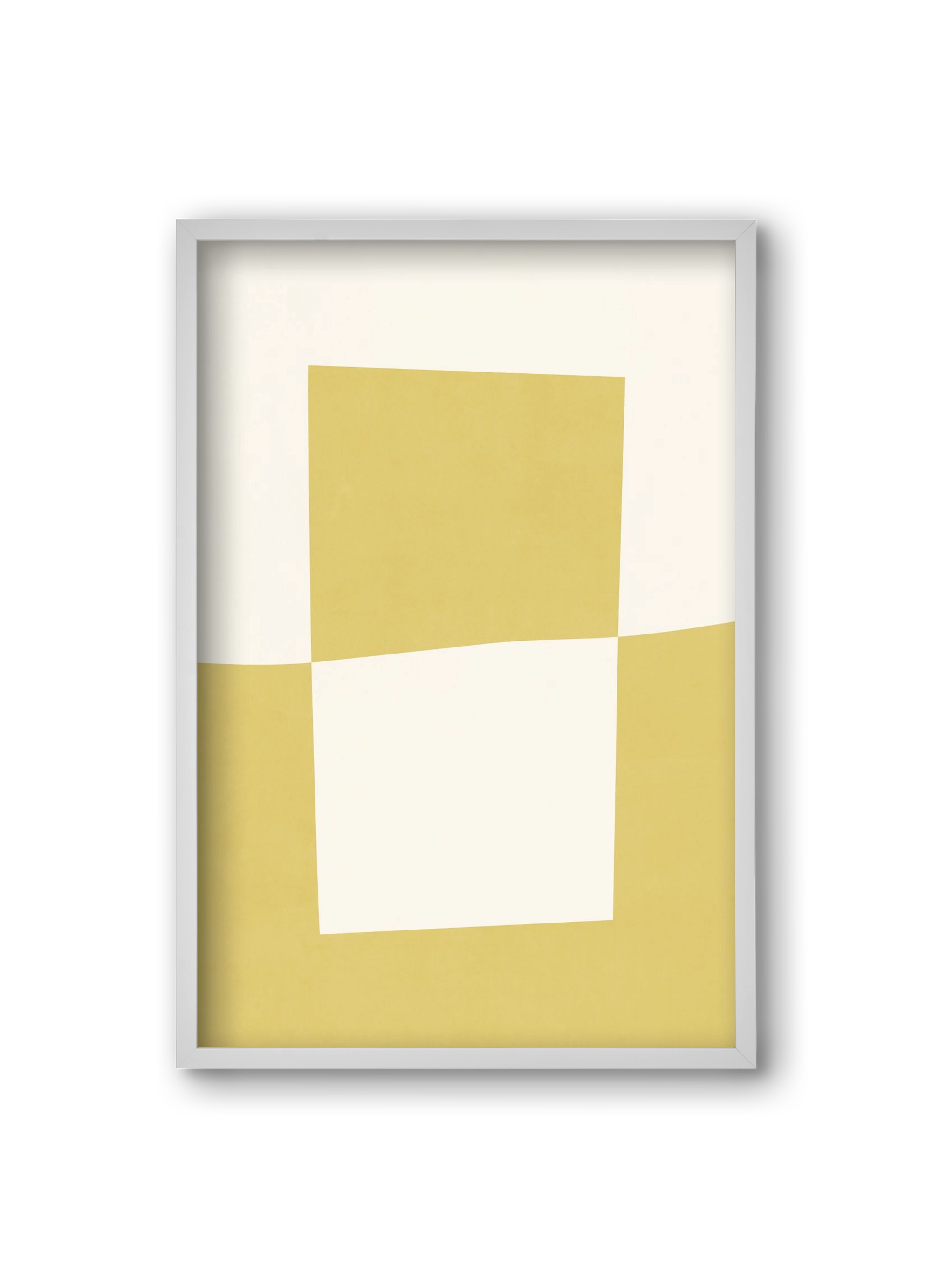 Composition of Geometric Shapes - Yc02, 20x30 cm (20x30 cm), Fehér keret