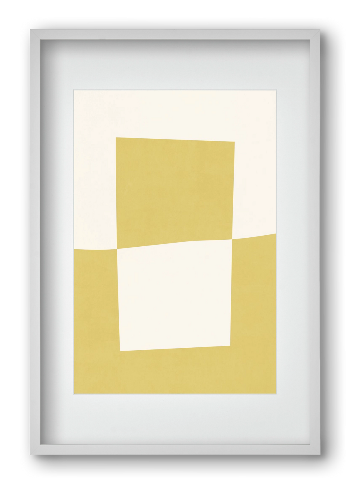 Composition of Geometric Shapes - Yc02, 40x60 cm (30x45 cm), Fehér keret, paszpartuval