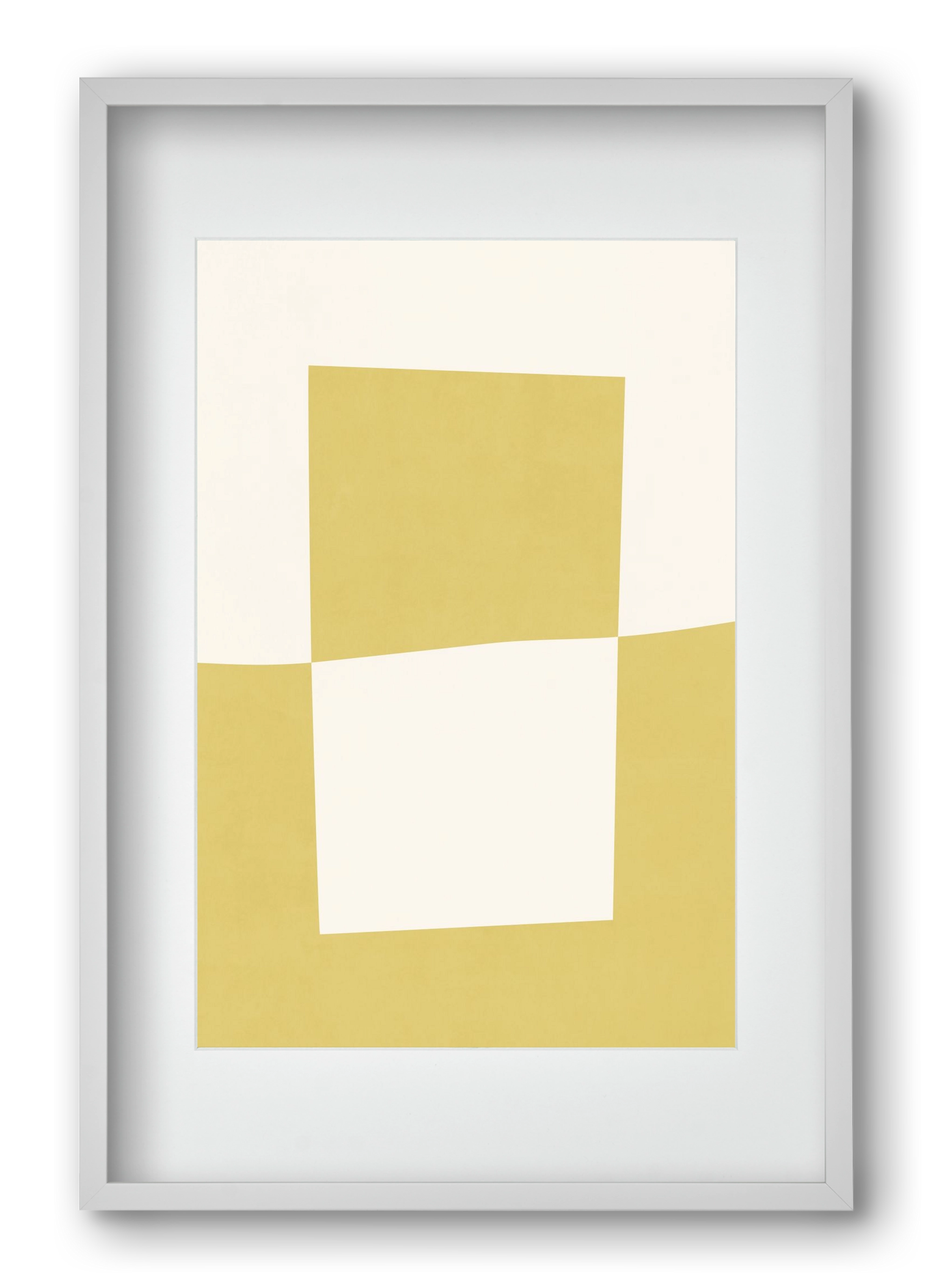 Composition of Geometric Shapes - Yc02, 40x60 cm (30x45 cm), Fehér keret, paszpartuval