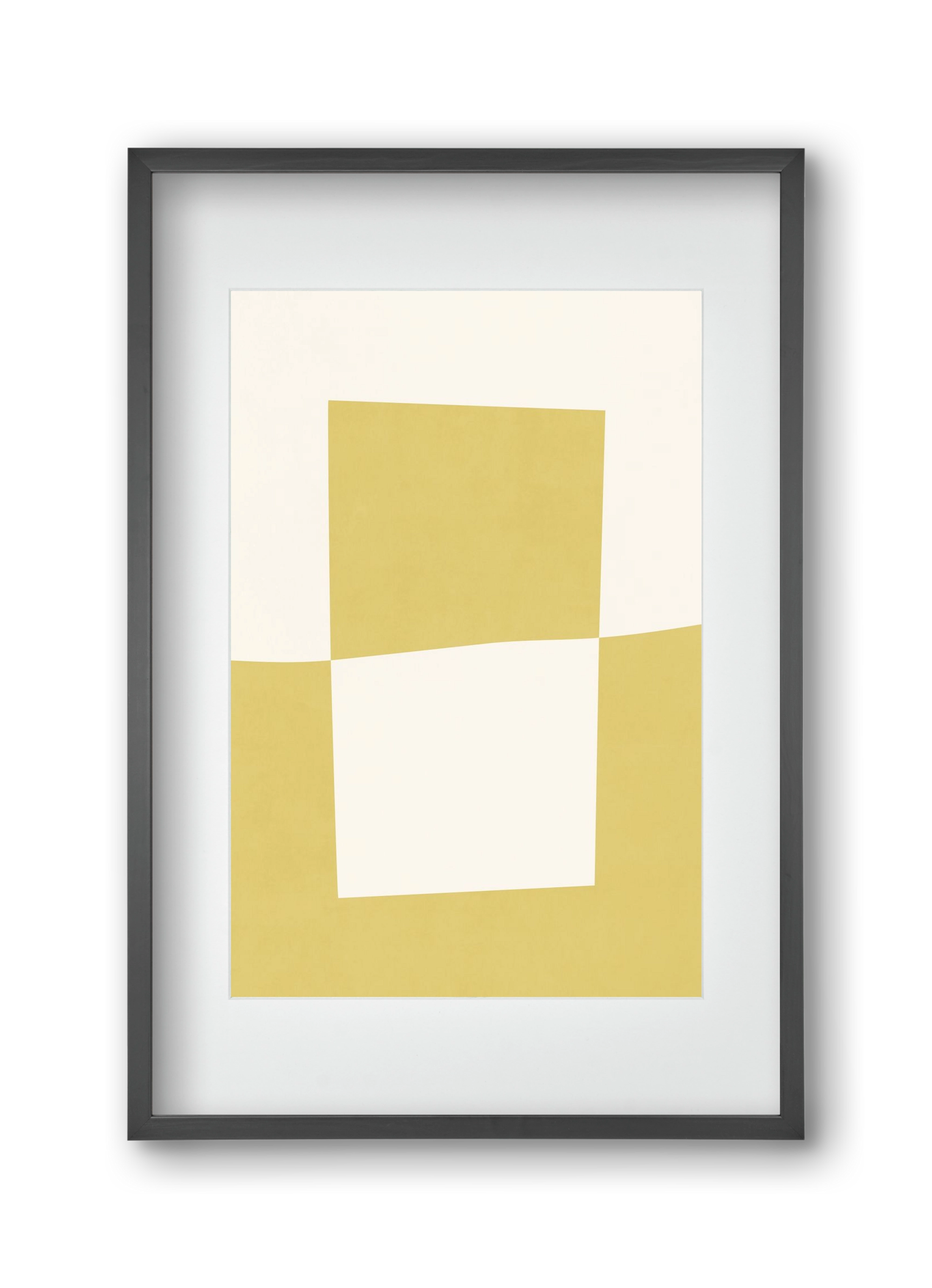 Composition of Geometric Shapes - Yc02, 30x45 cm (20x30 cm), Fekete keret, paszpartuval