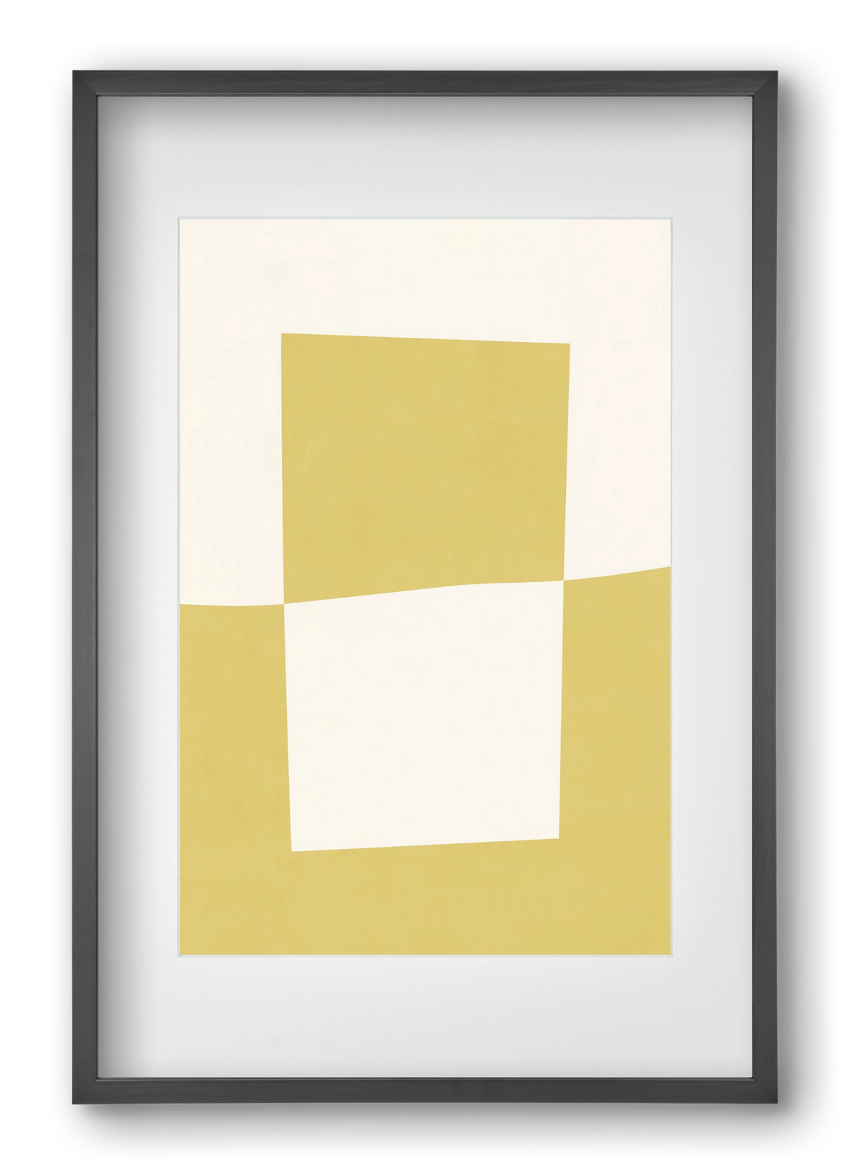 Composition of Geometric Shapes - Yc02, 40x60 cm (30x45 cm), Fekete keret, paszpartuval