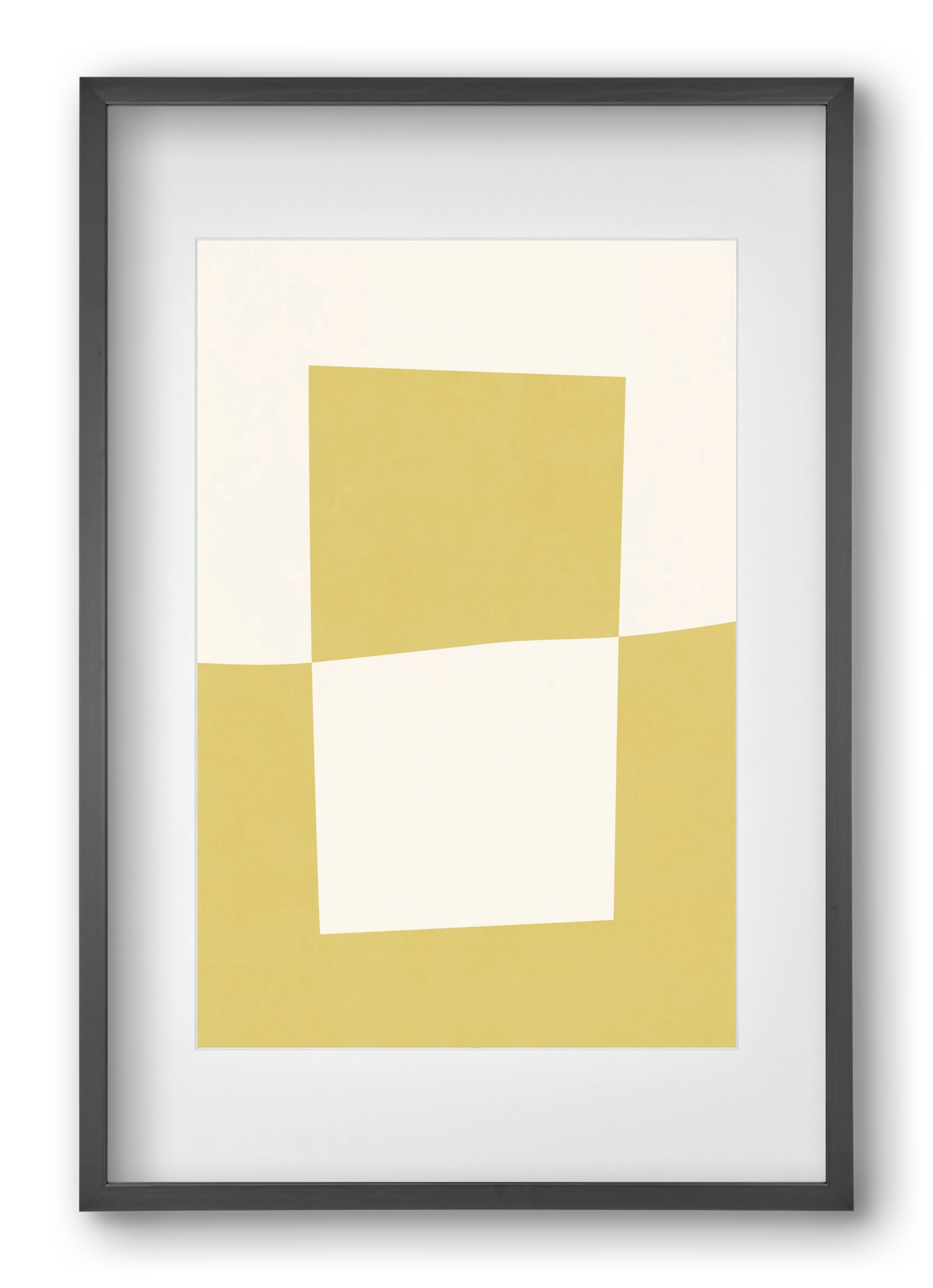 Composition of Geometric Shapes - Yc02, 40x60 cm (30x45 cm), Fekete keret, paszpartuval
