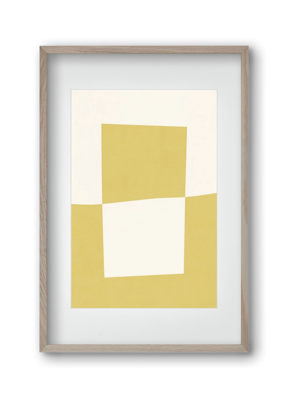 Composition of Geometric Shapes - Yc02, 30x45 cm (20x30 cm), Tölgy keret, paszpartuval