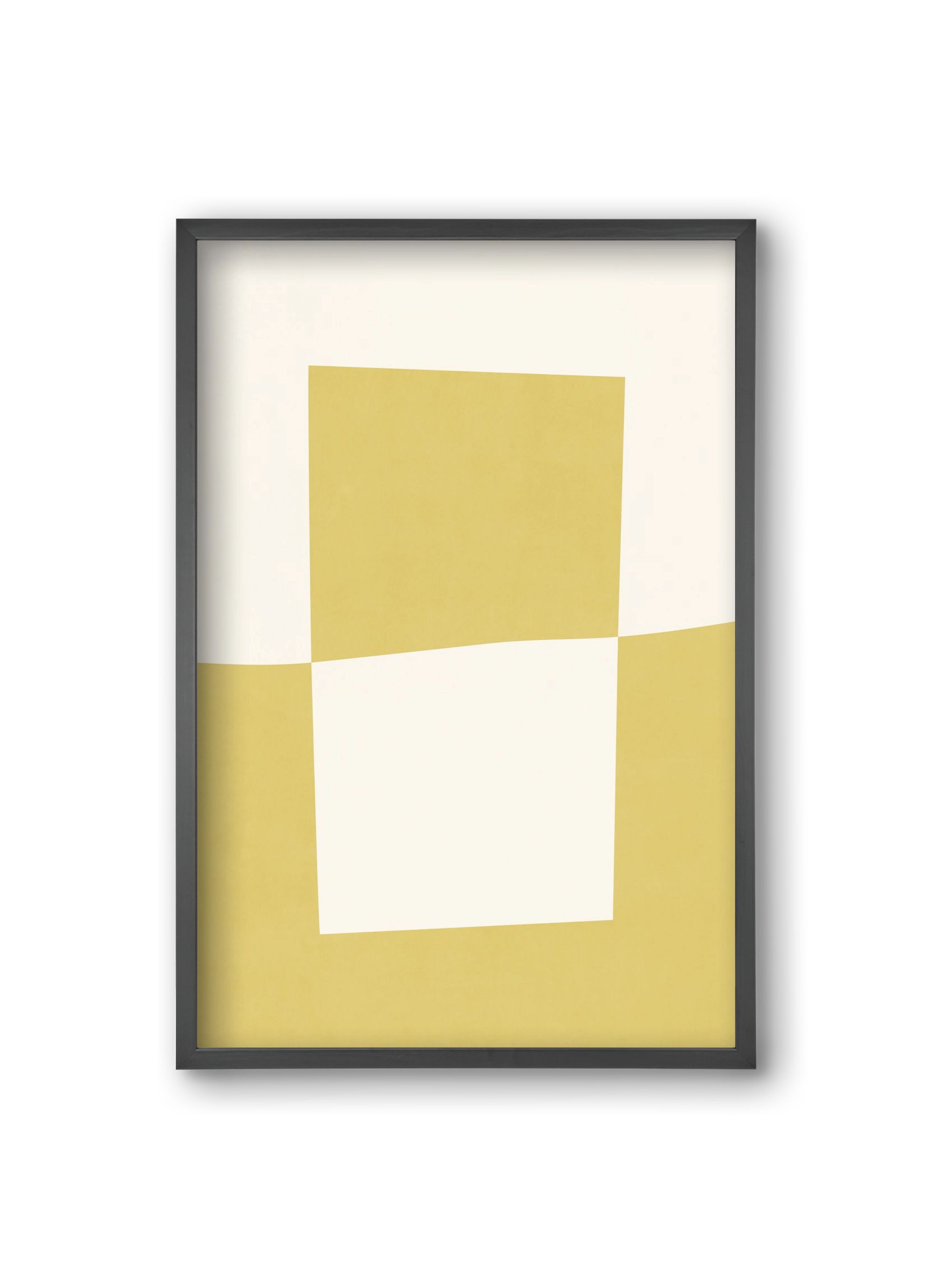 Composition of Geometric Shapes - Yc02, 20x30 cm (20x30 cm), Fekete keret