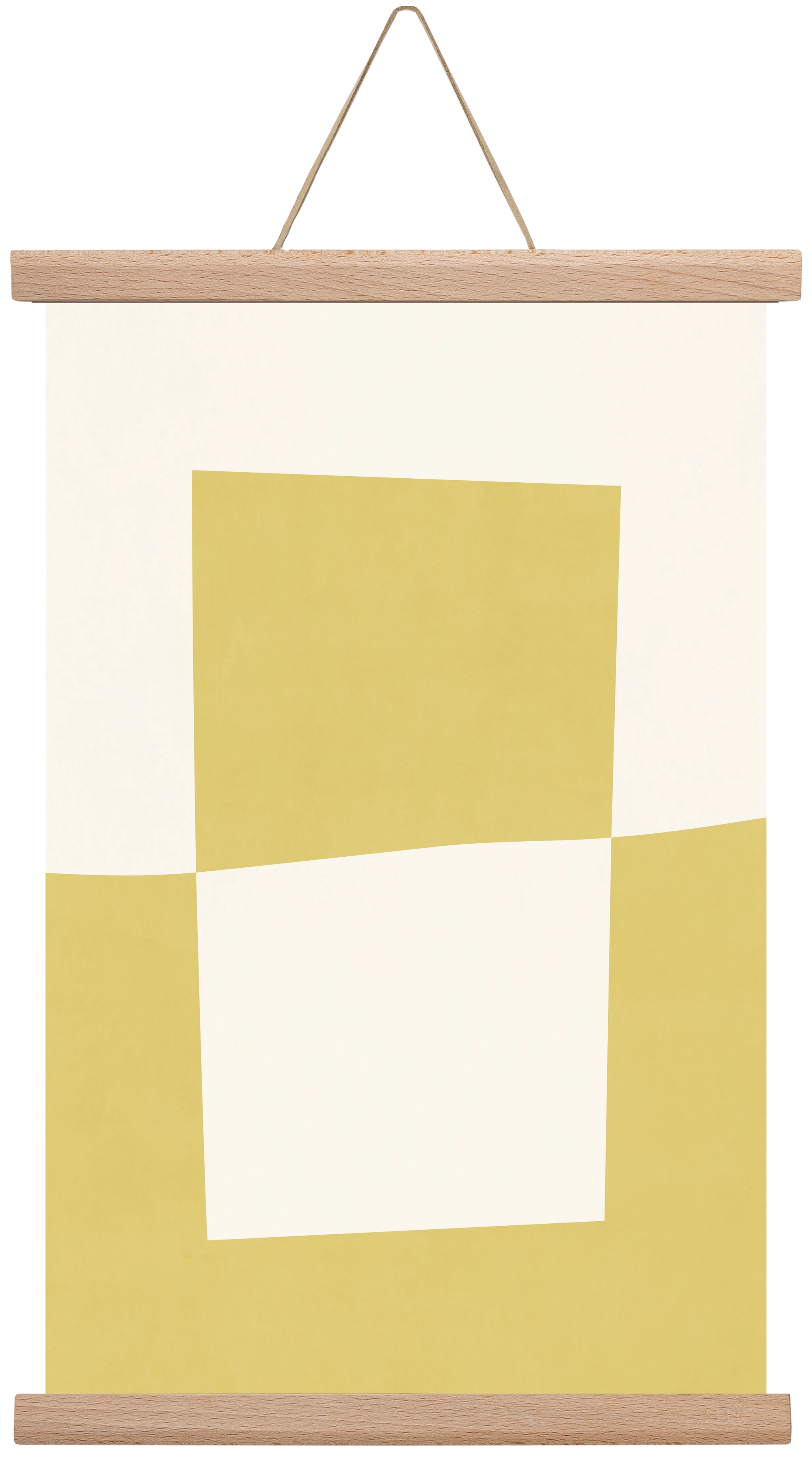 Composition of Geometric Shapes - Yc02, 30x45 cm (30x45 cm), Tölgy akasztó