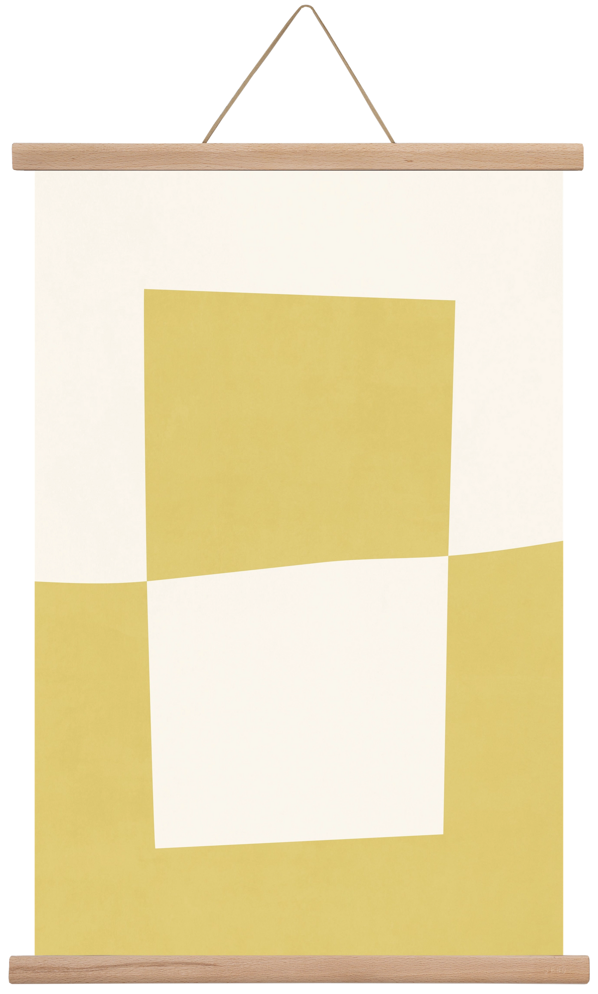 Composition of Geometric Shapes - Yc02, 40x60 cm (40x60 cm), Tölgy akasztó