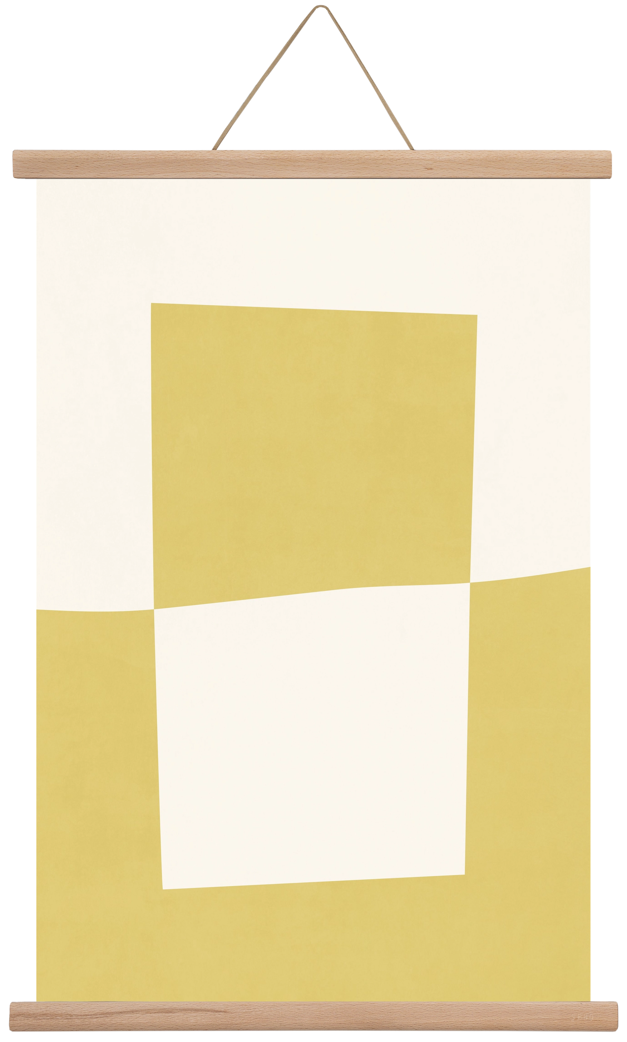 Composition of Geometric Shapes - Yc02, 40x60 cm (40x60 cm), Tölgy akasztó