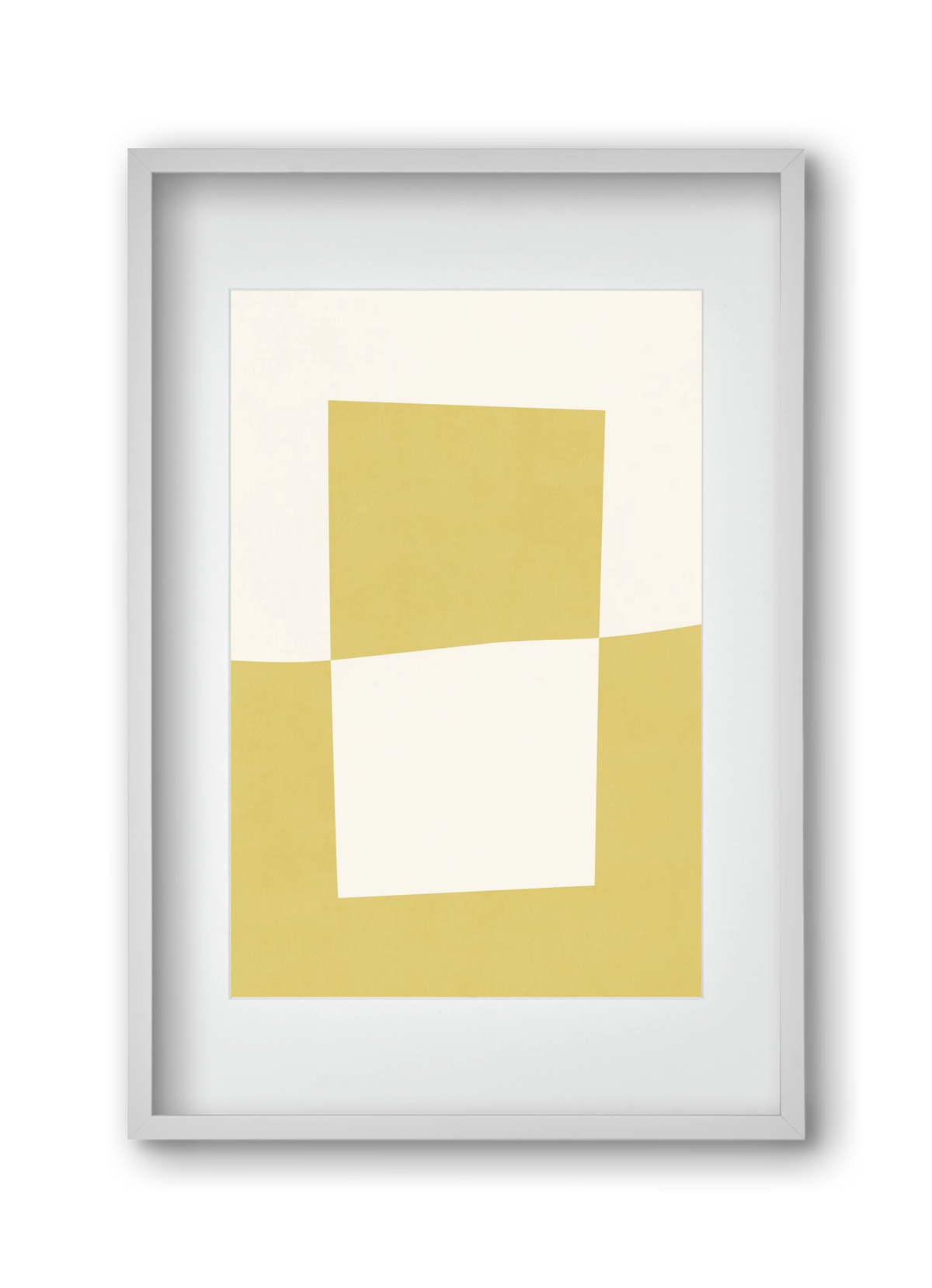 Composition of Geometric Shapes - Yc02, 30x45 cm (20x30 cm), Fehér keret, paszpartuval