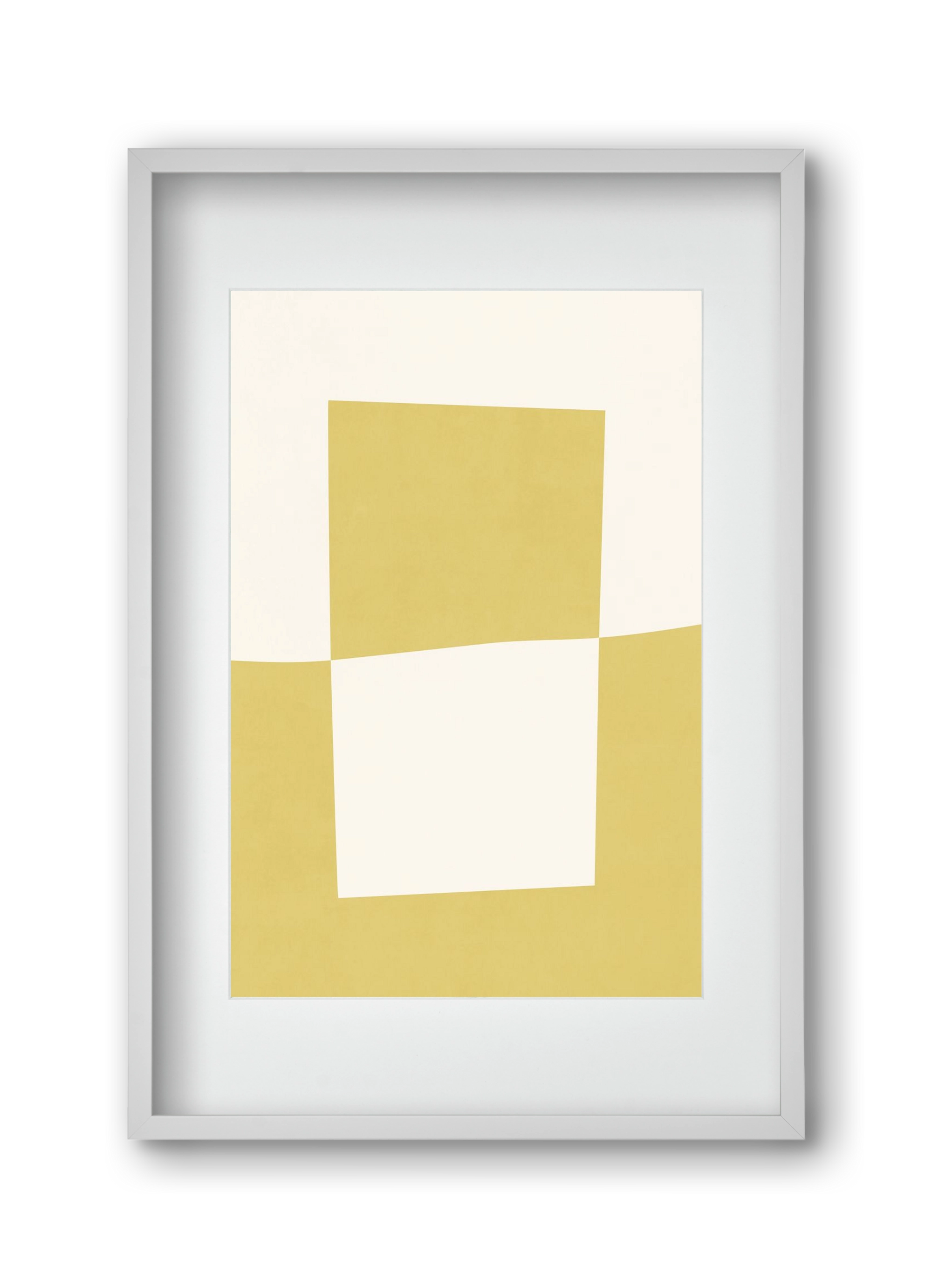 Composition of Geometric Shapes - Yc02, 30x45 cm (20x30 cm), Fehér keret, paszpartuval
